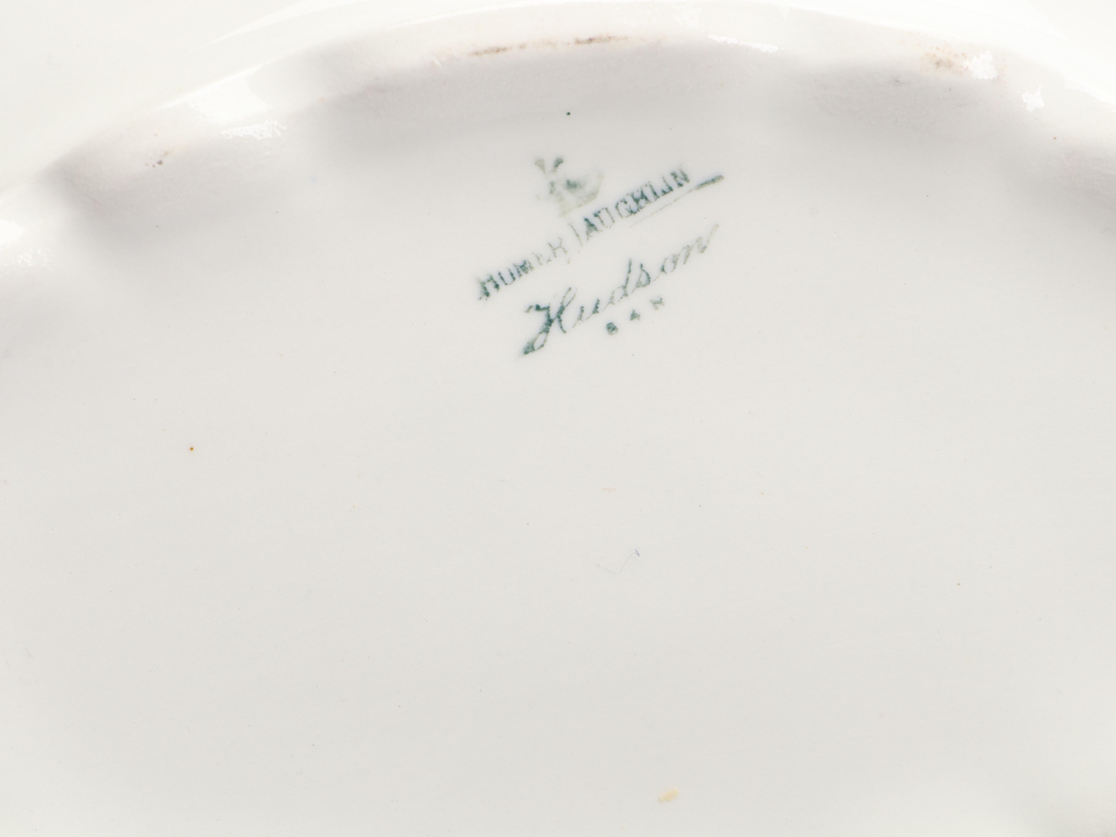 Homer Laughlin "Hudson" Ceramic Oval Covered Vegetable with More Ceramic Décor