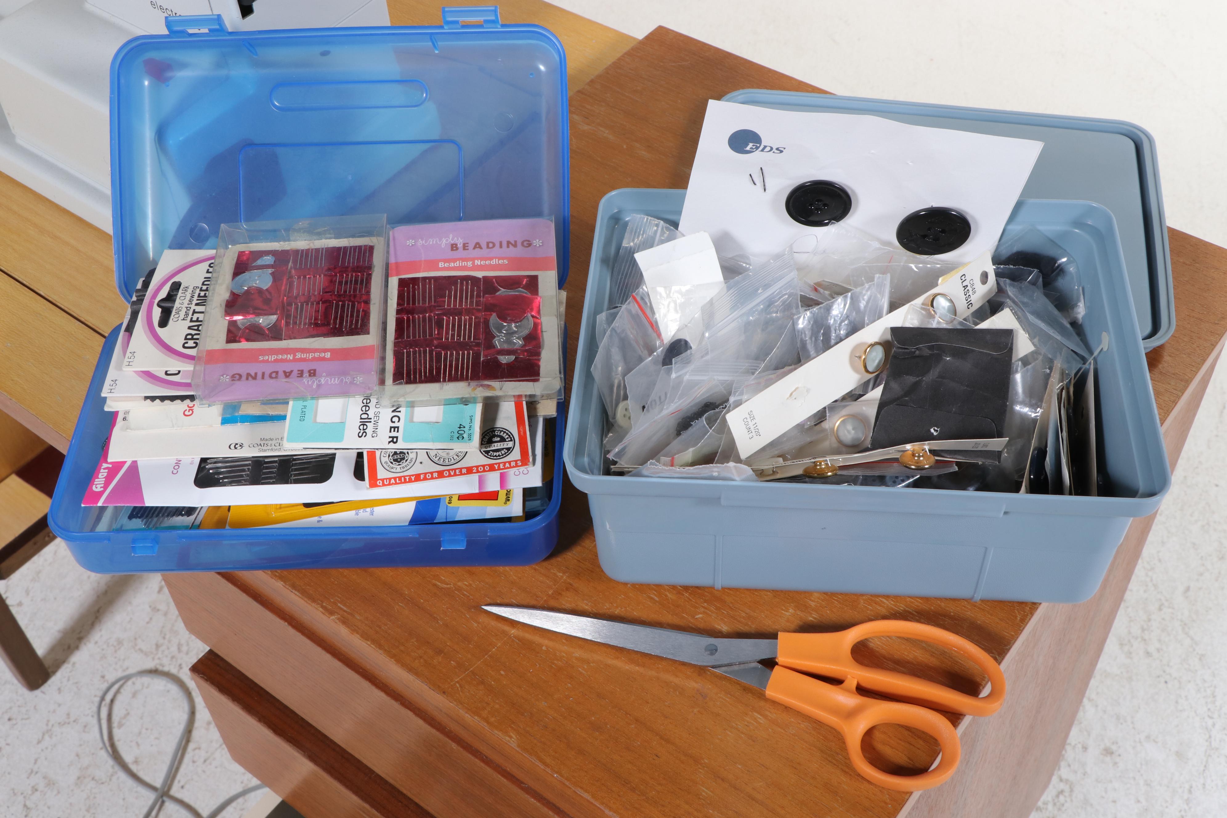 Pfaff 1222 Sewing Machine with MCM Style Walnut Veneer Sewing Cabinet