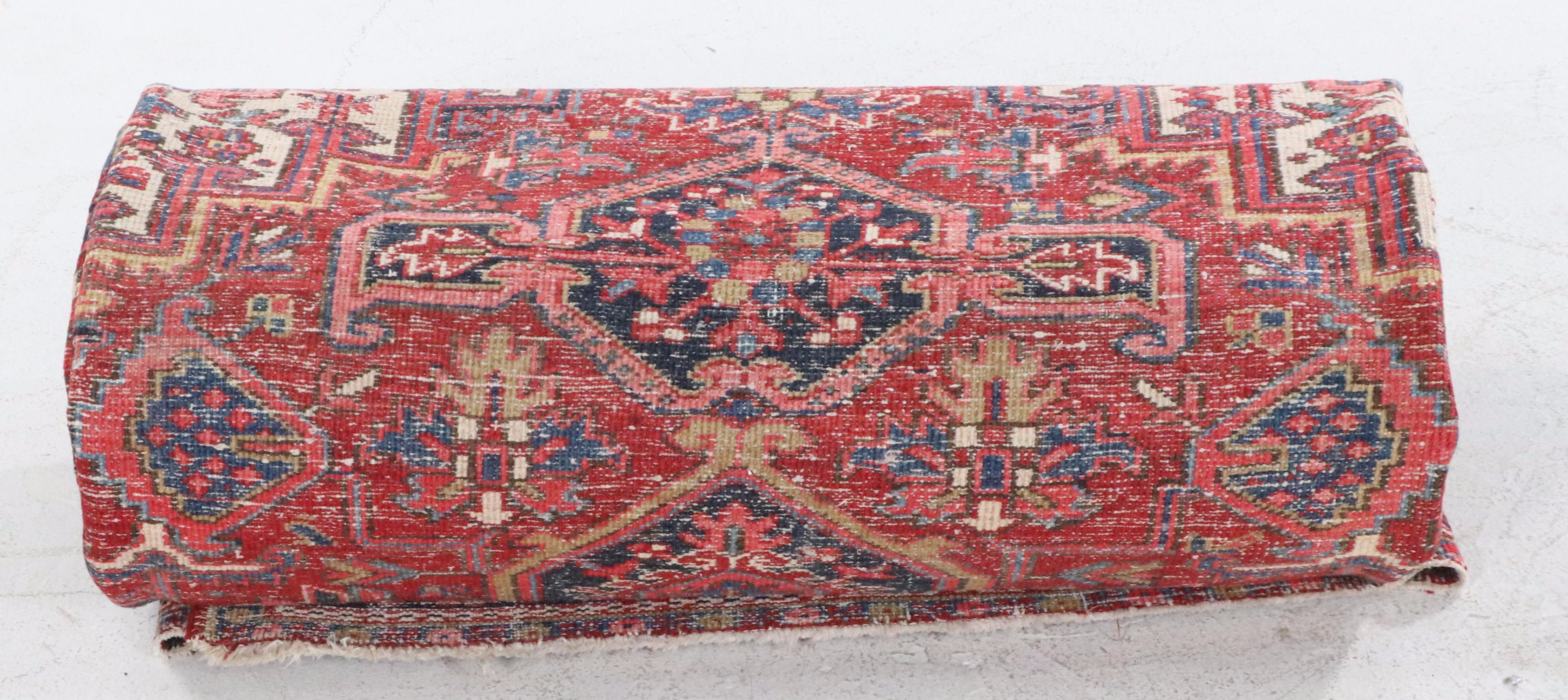 8'7 x 12'1 Hand-Knotted Persian Heriz Room Sized Rug