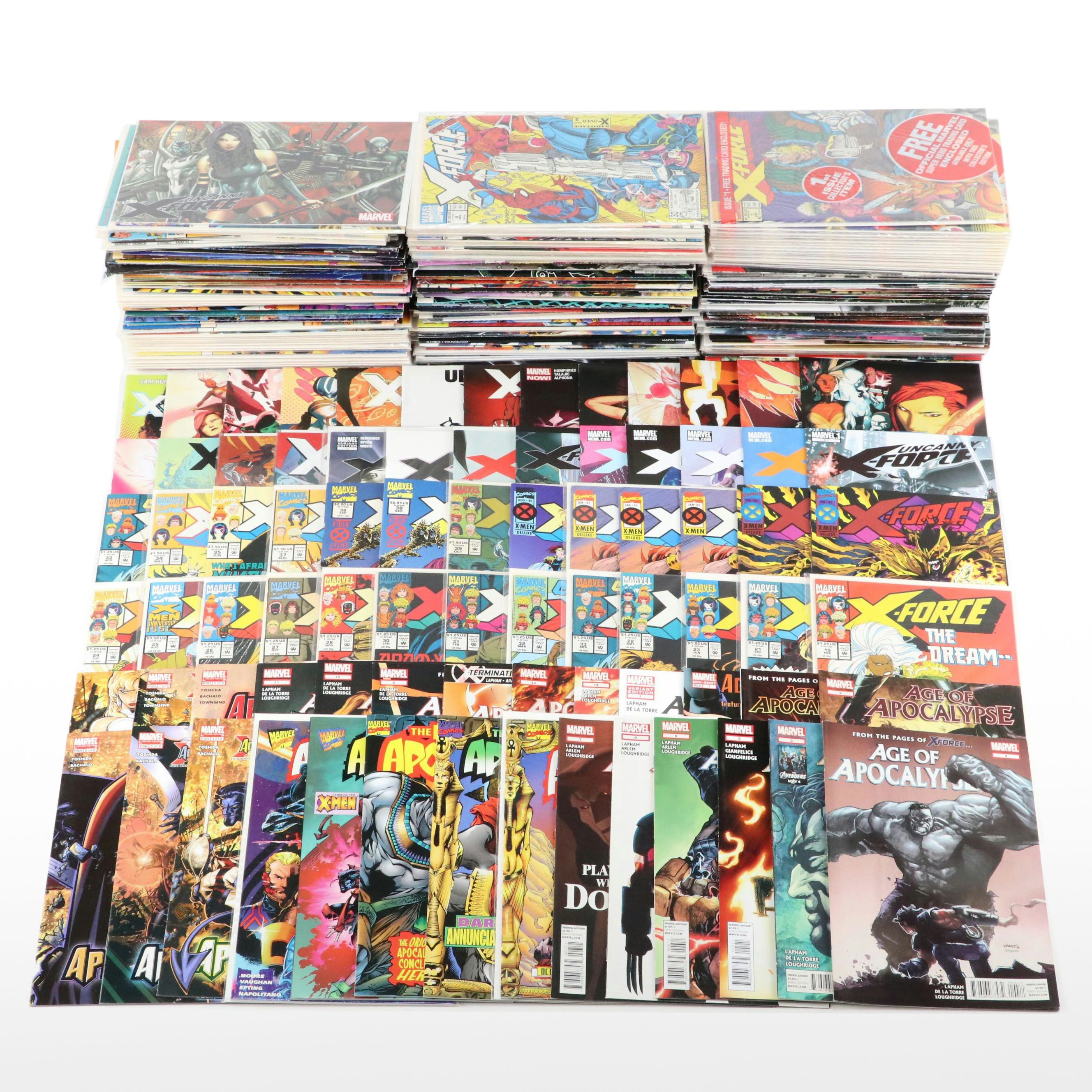 Modern Age Marvel Comics Featuring "X-Force," Age of Apocalypse," and More