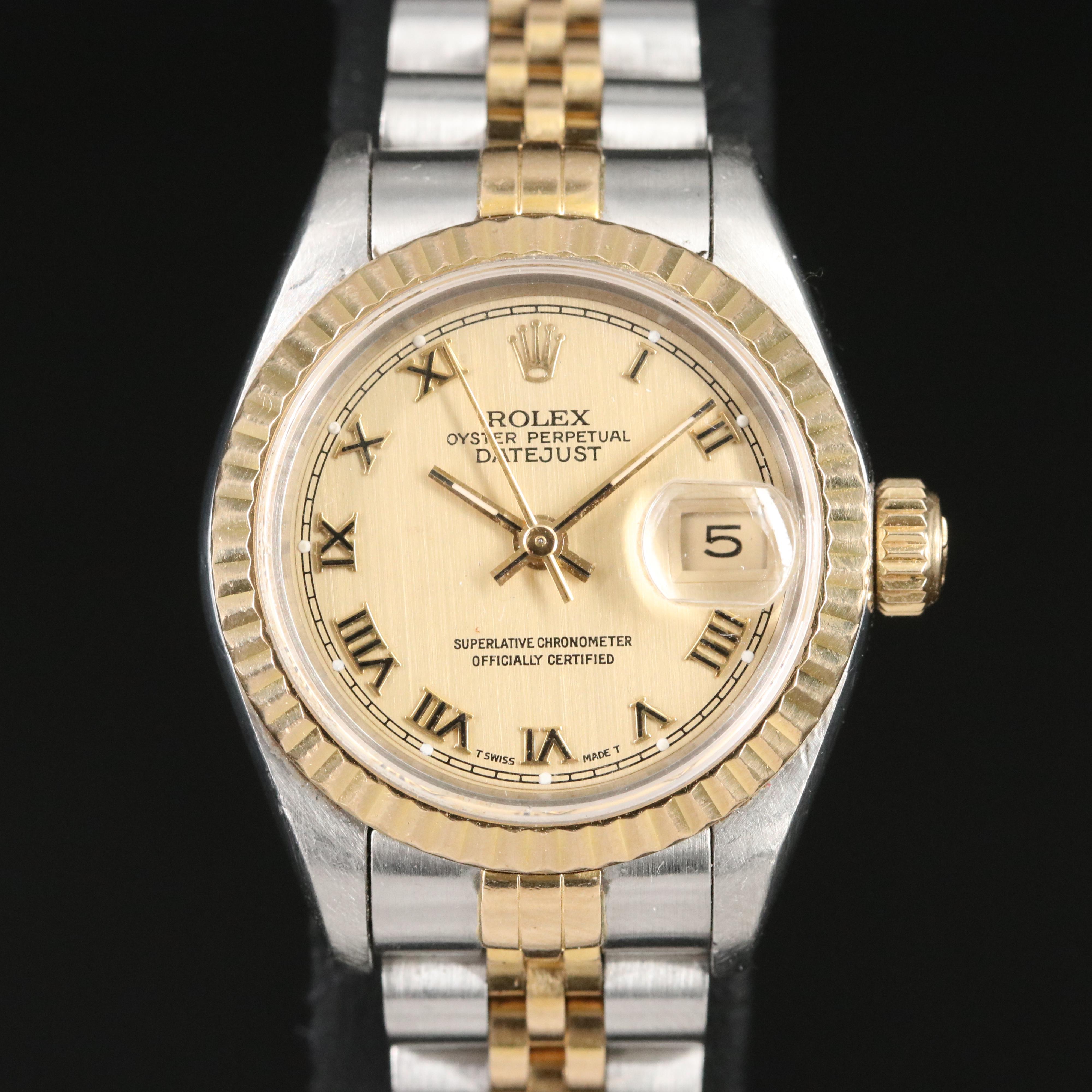 1991 Rolex Oyster Perpetual Two-Tone Datejust Watch