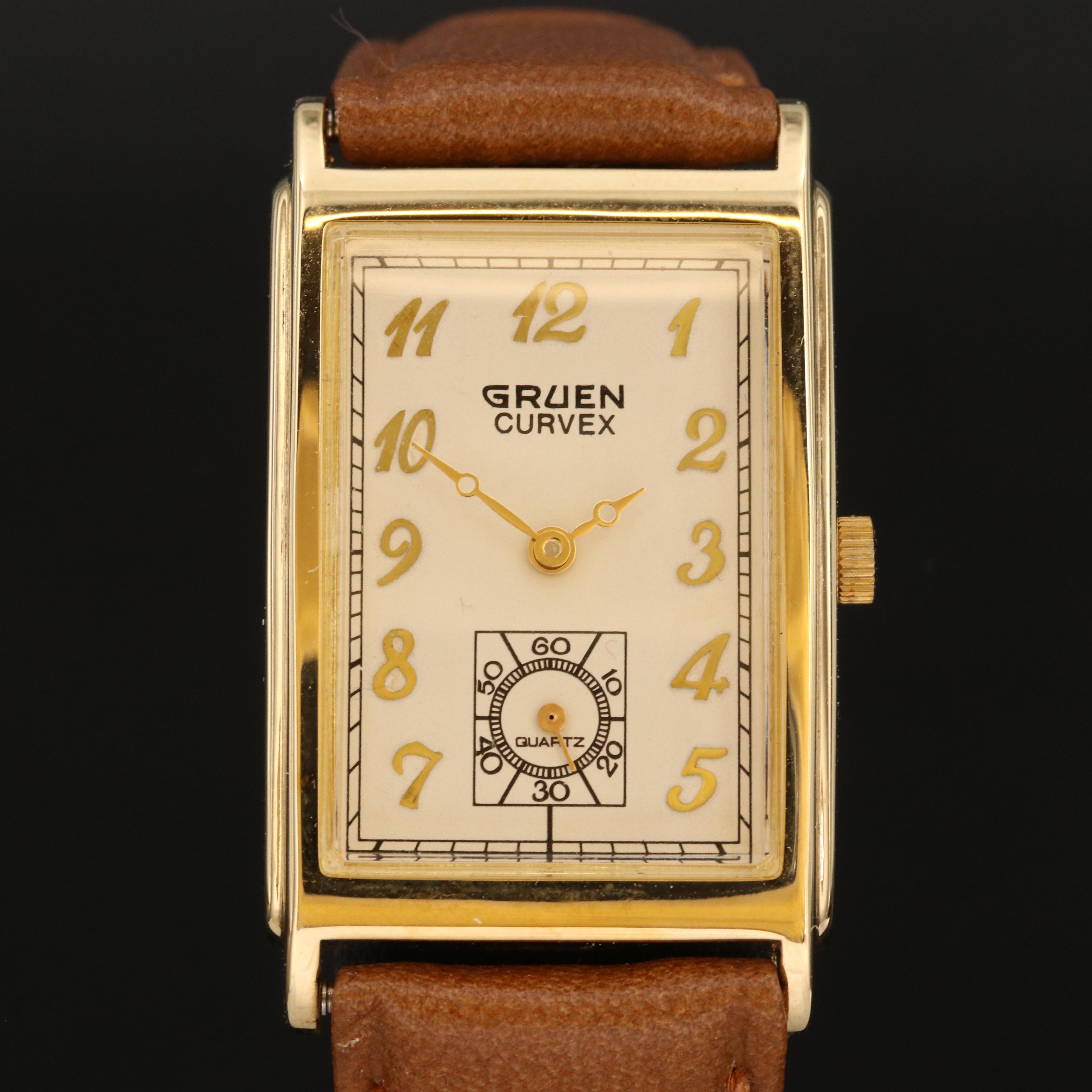 Gruen Curvex Quartz Watch