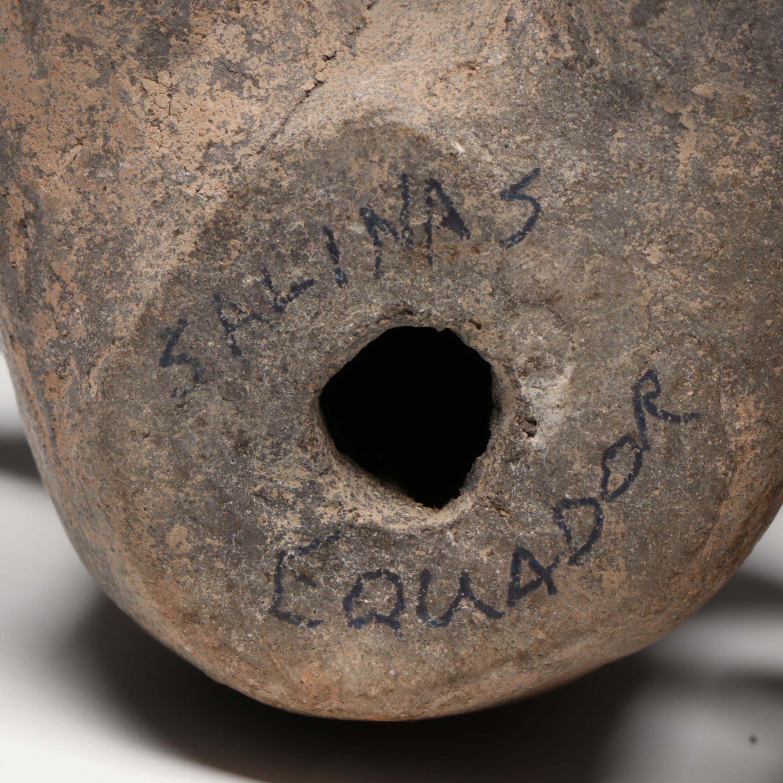 Pre-Columbian Terracotta Human Effigies and Ocarina