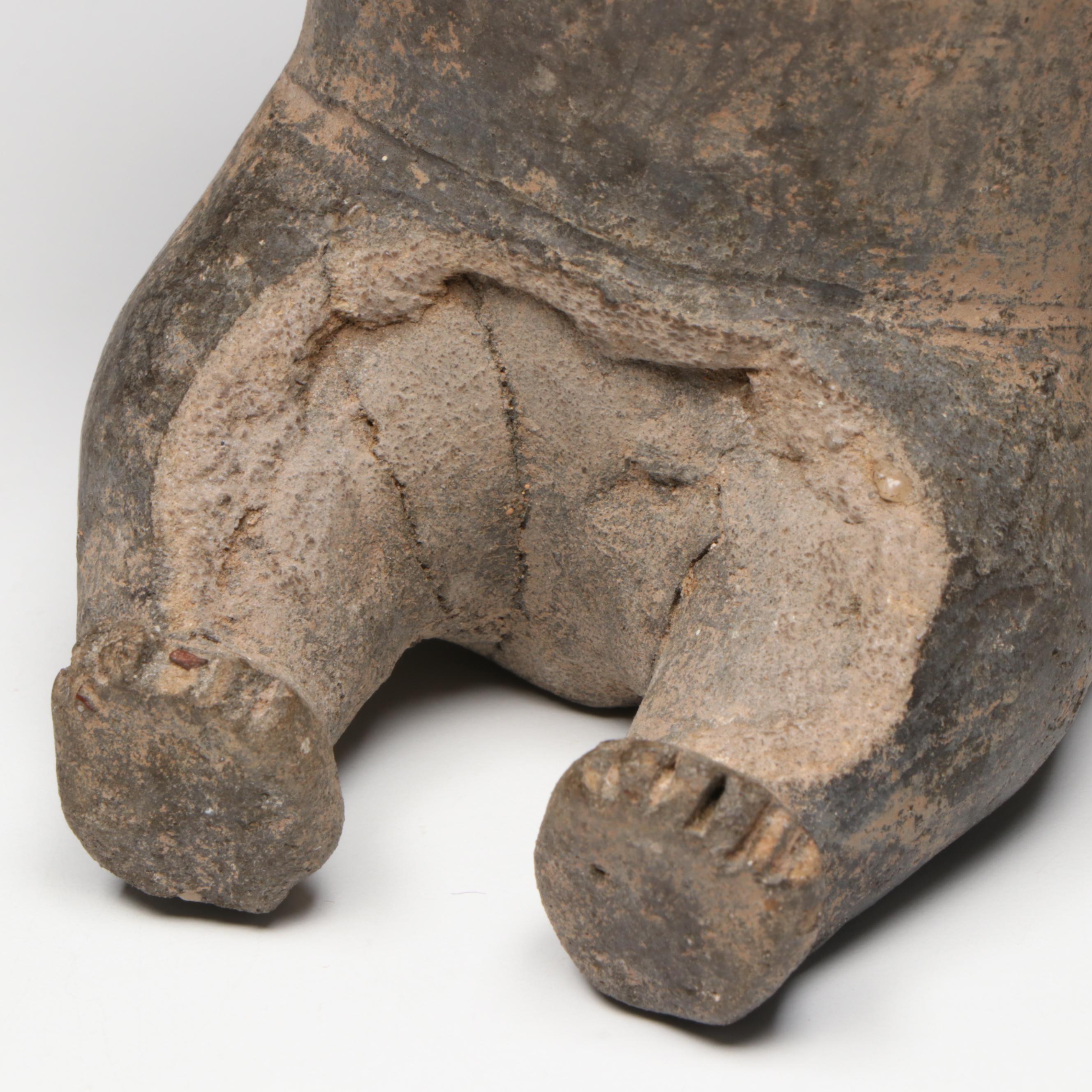 Pre-Columbian Terracotta Human Effigies and Ocarina