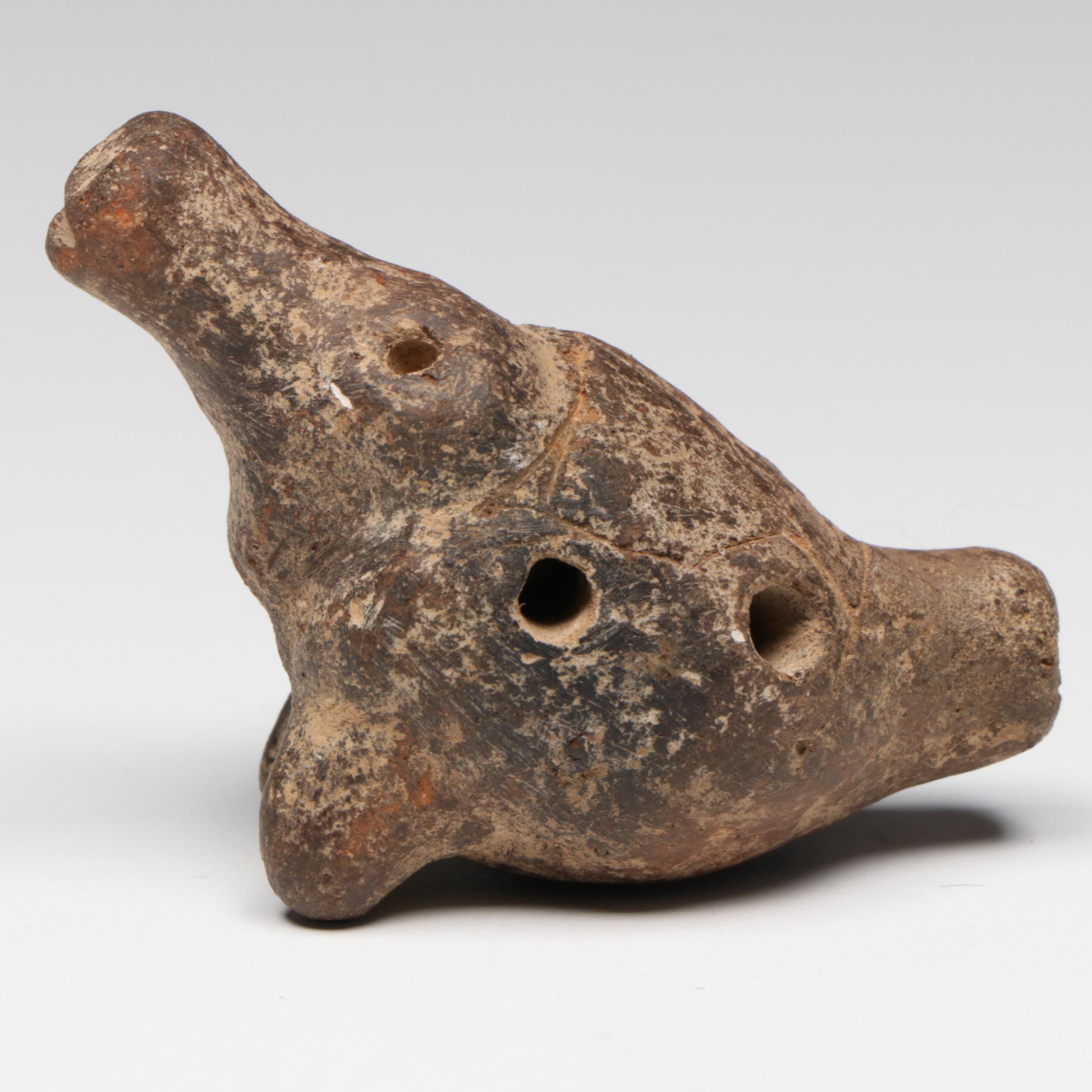 Pre-Columbian Terracotta Human Effigies and Ocarina