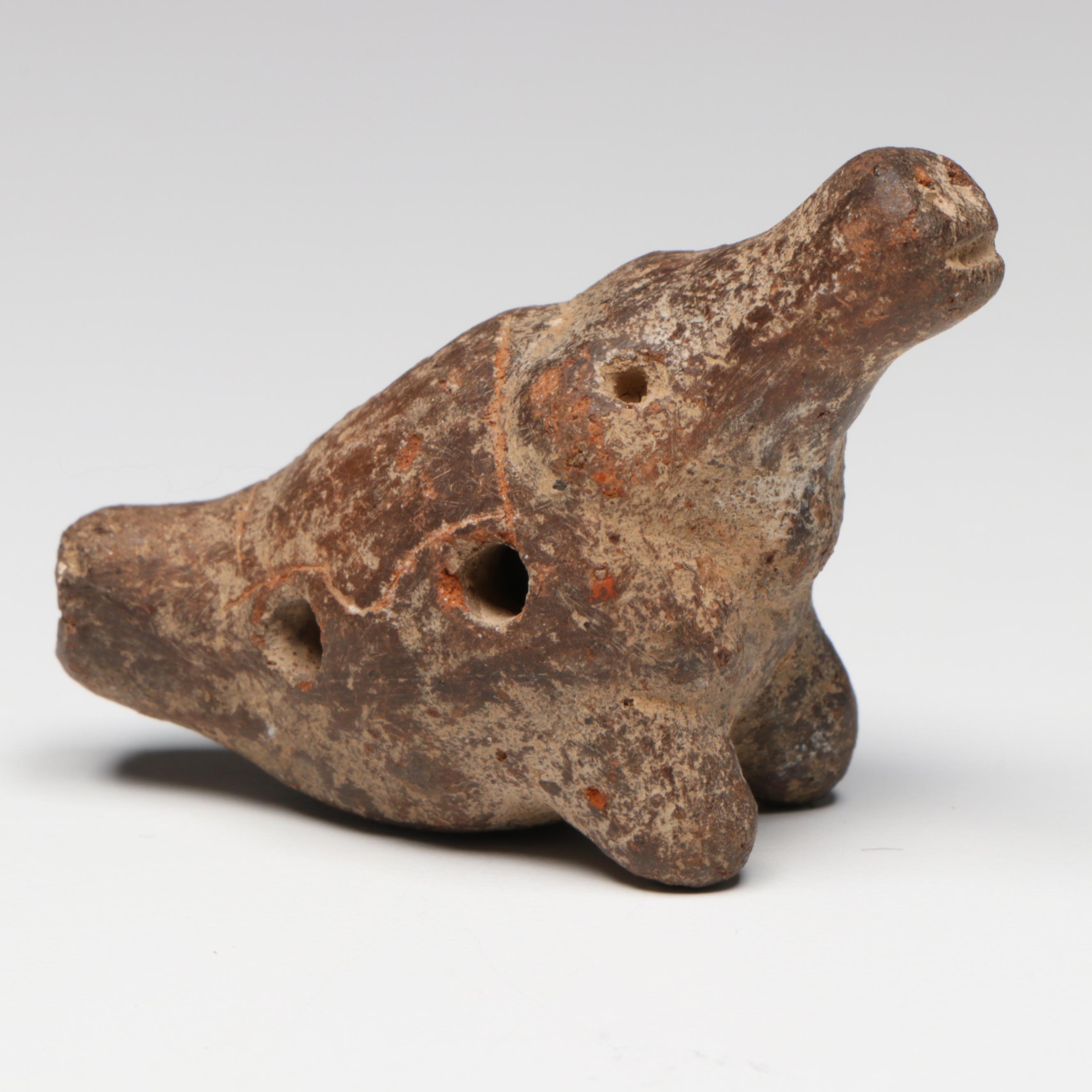 Pre-Columbian Terracotta Human Effigies and Ocarina