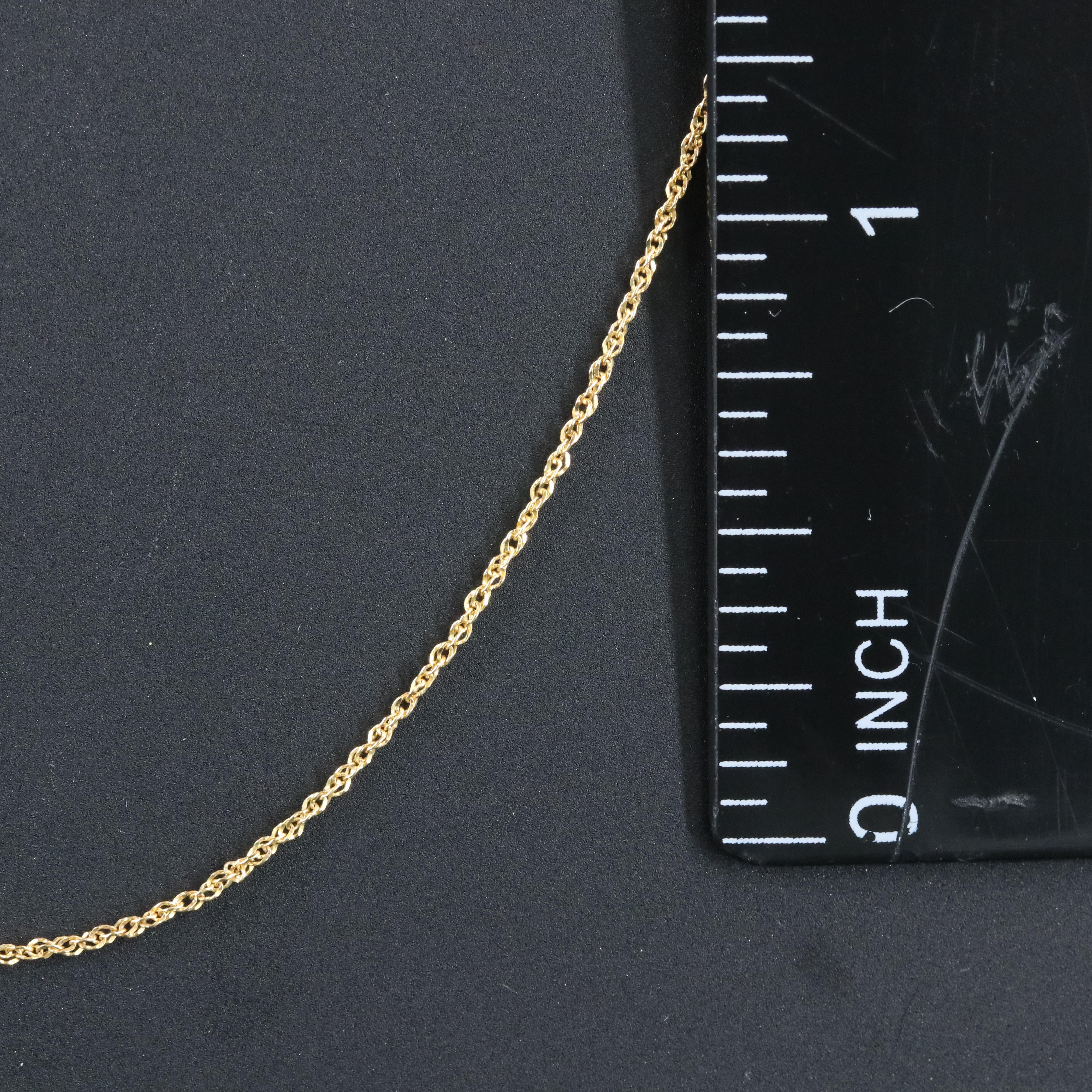14K French Rope Chain Necklace