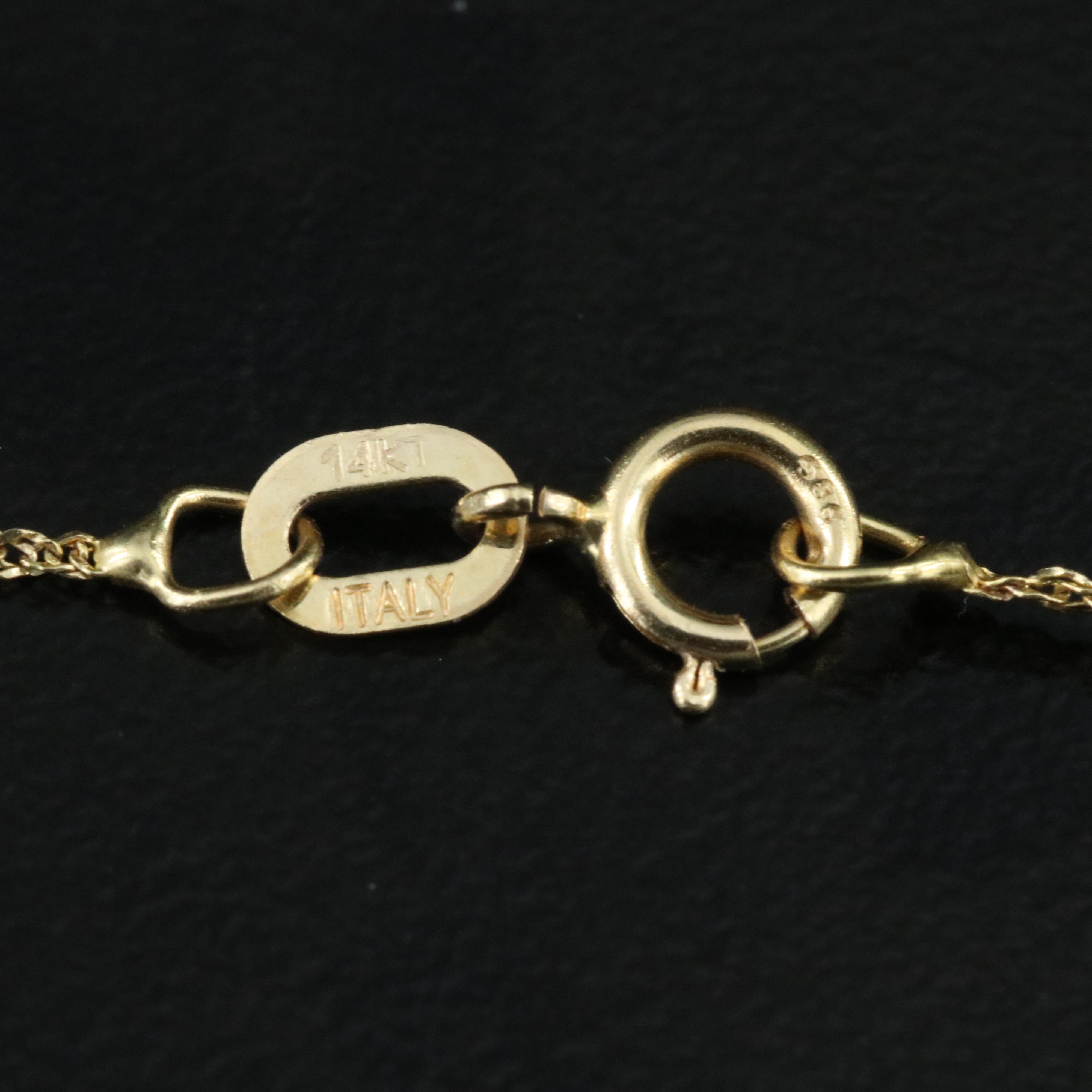 14K French Rope Chain Necklace