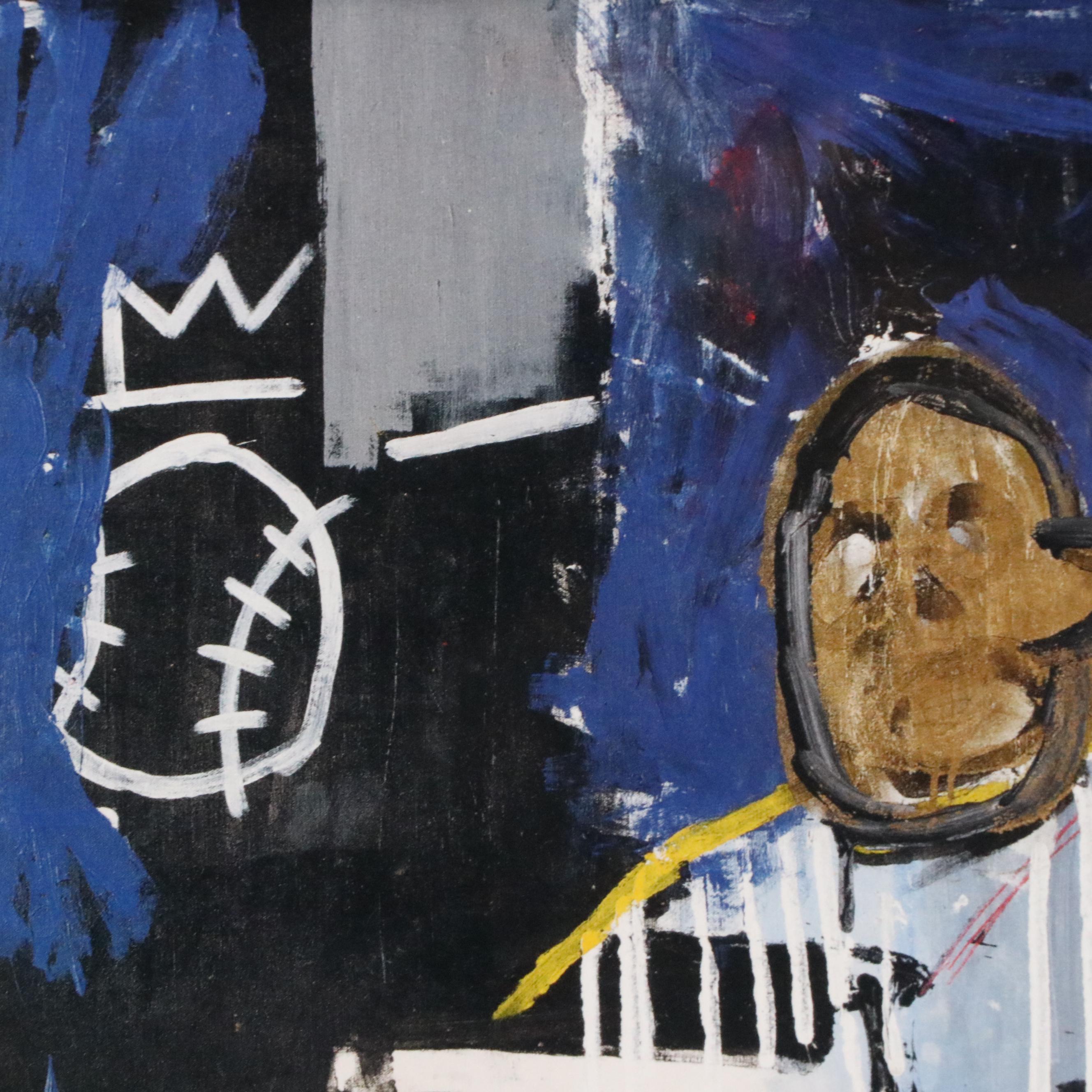 Offset Lithograph after Jean-Michel Basquiat Portrait of a Famous Ballplayer