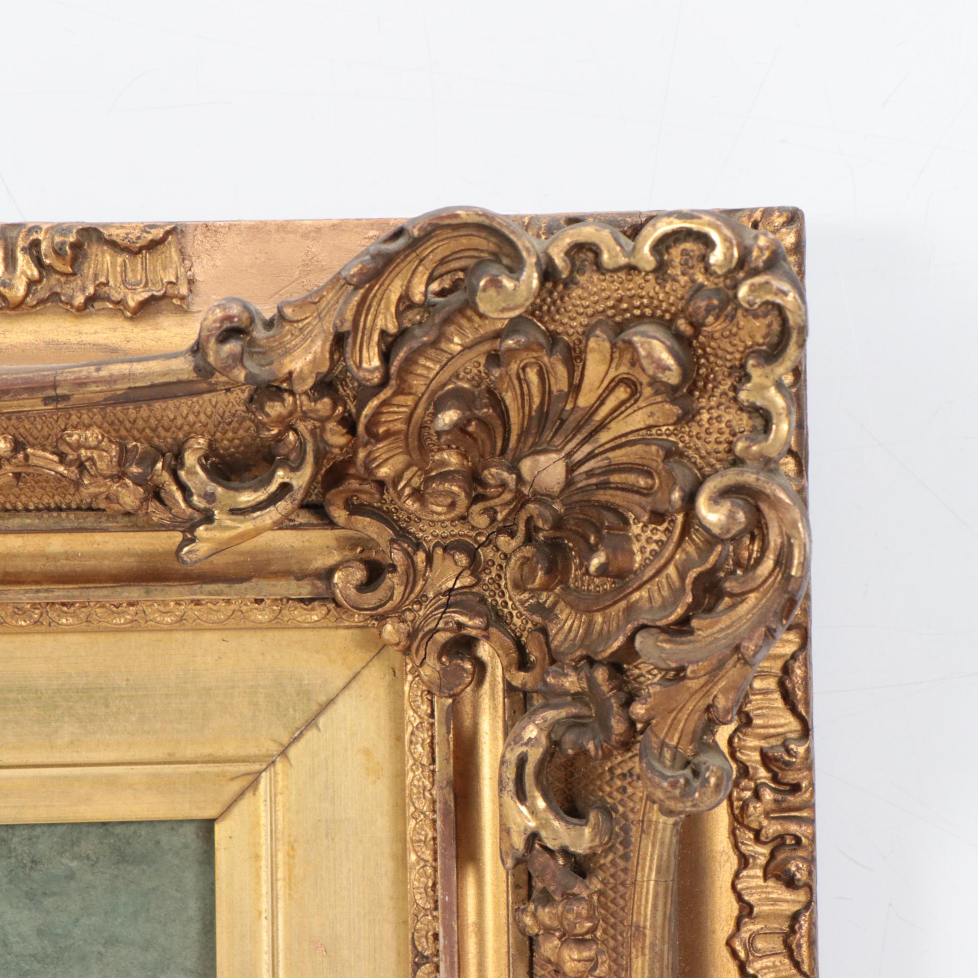 Charles Parmelee Rising River Landscape Watercolor Painting