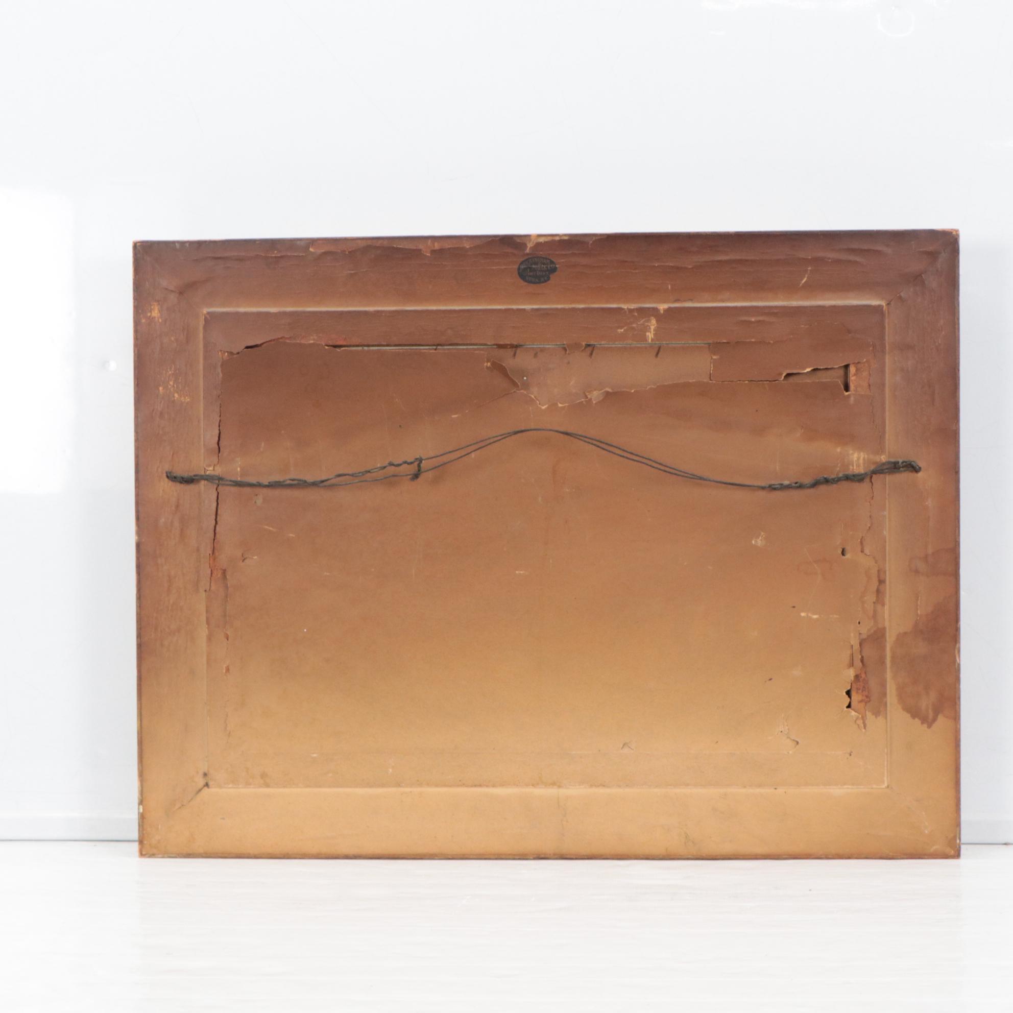 Charles Parmelee Rising River Landscape Watercolor Painting