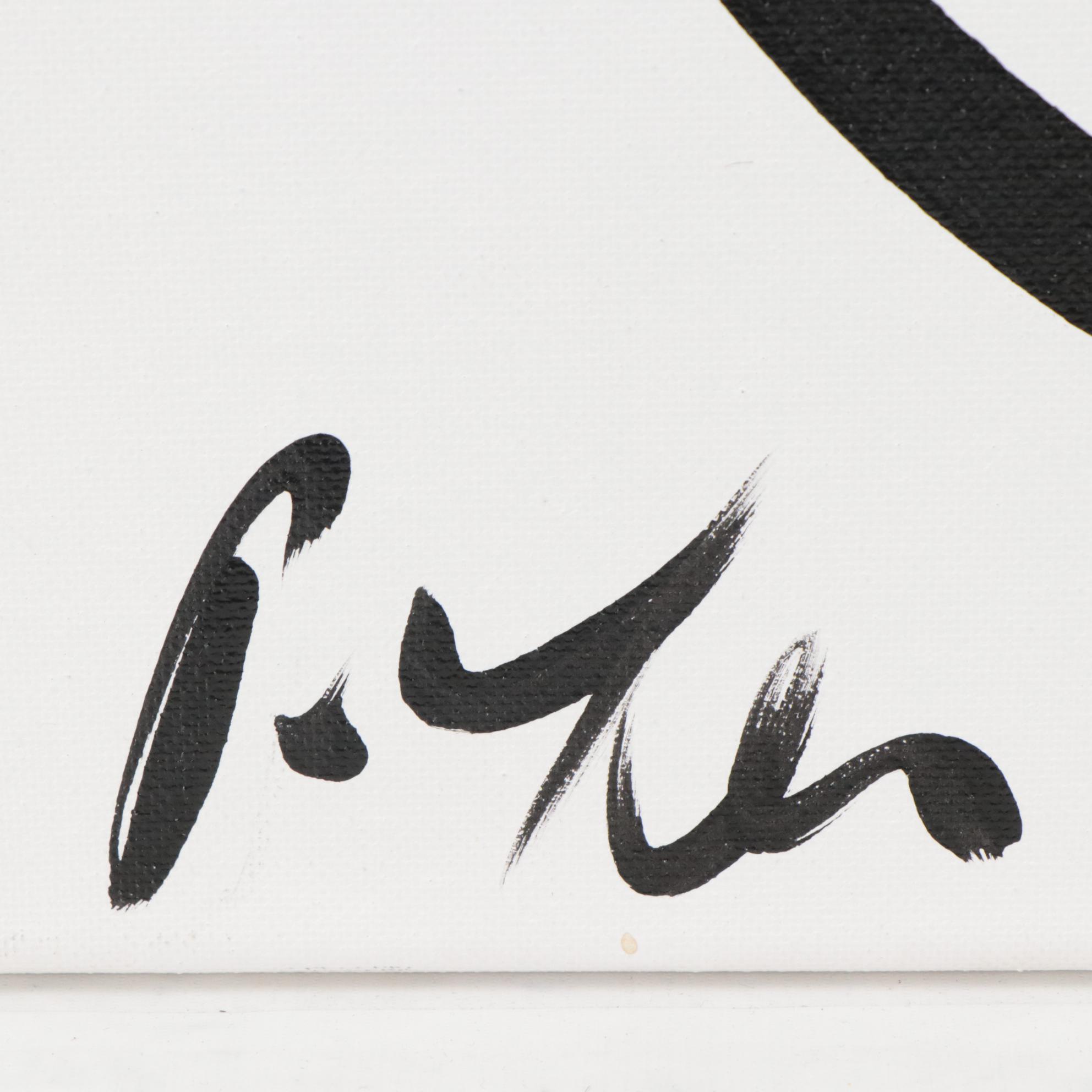 Peter Keil Abstract Portrait Acrylic Painting