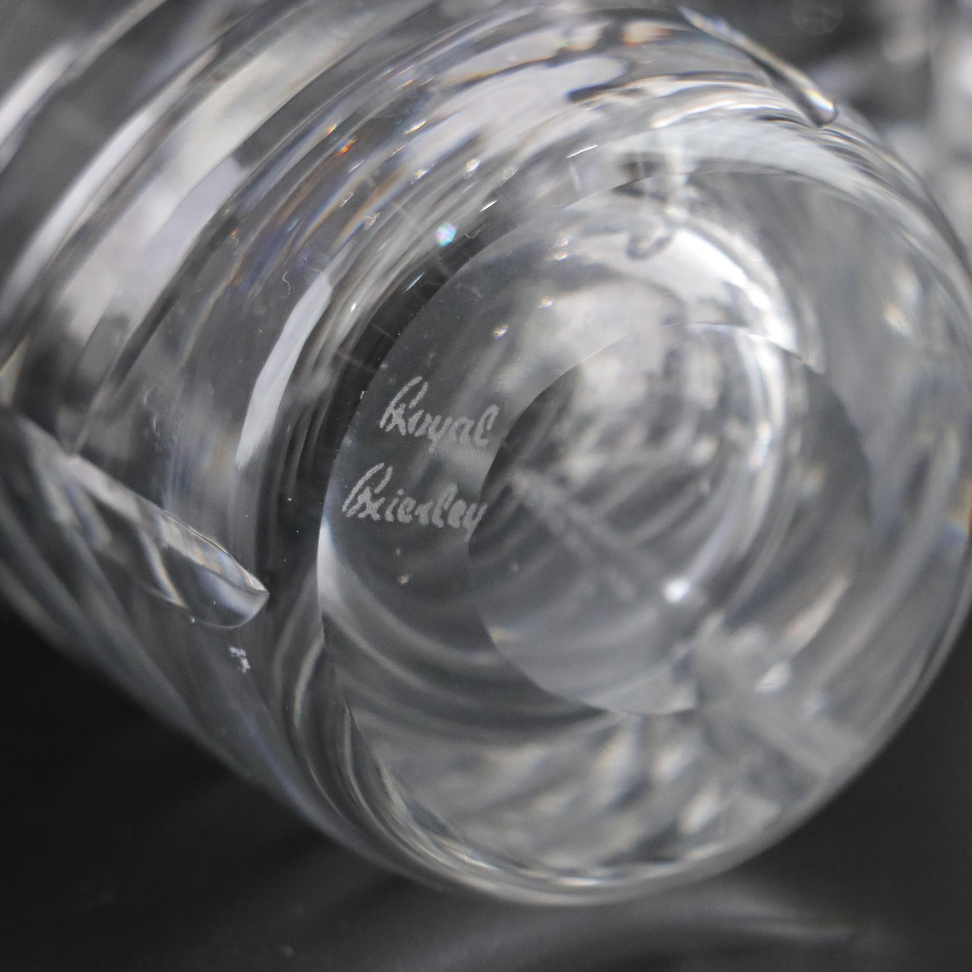 Royal Brierly for Tiffany & Co. Crystal "Swag" Highball Glass, Set of Four