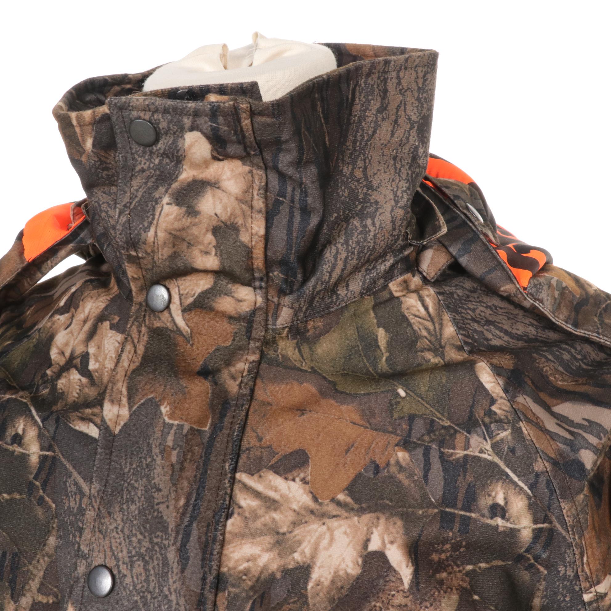 Bushmaster Reversible Hunting Jacket & Overalls Set in Mossy Oak & Blaze Orange