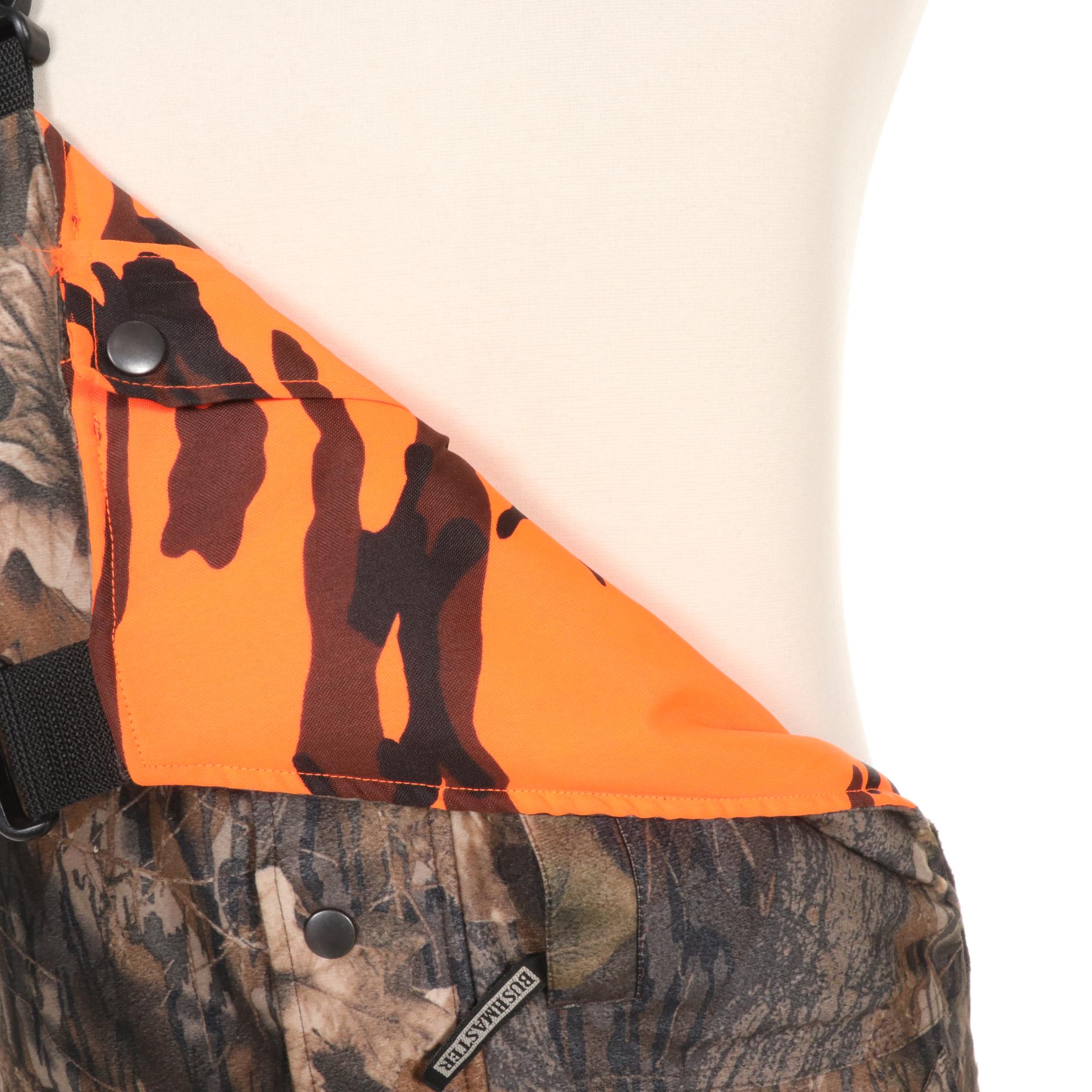 Bushmaster Reversible Hunting Jacket & Overalls Set in Mossy Oak & Blaze Orange