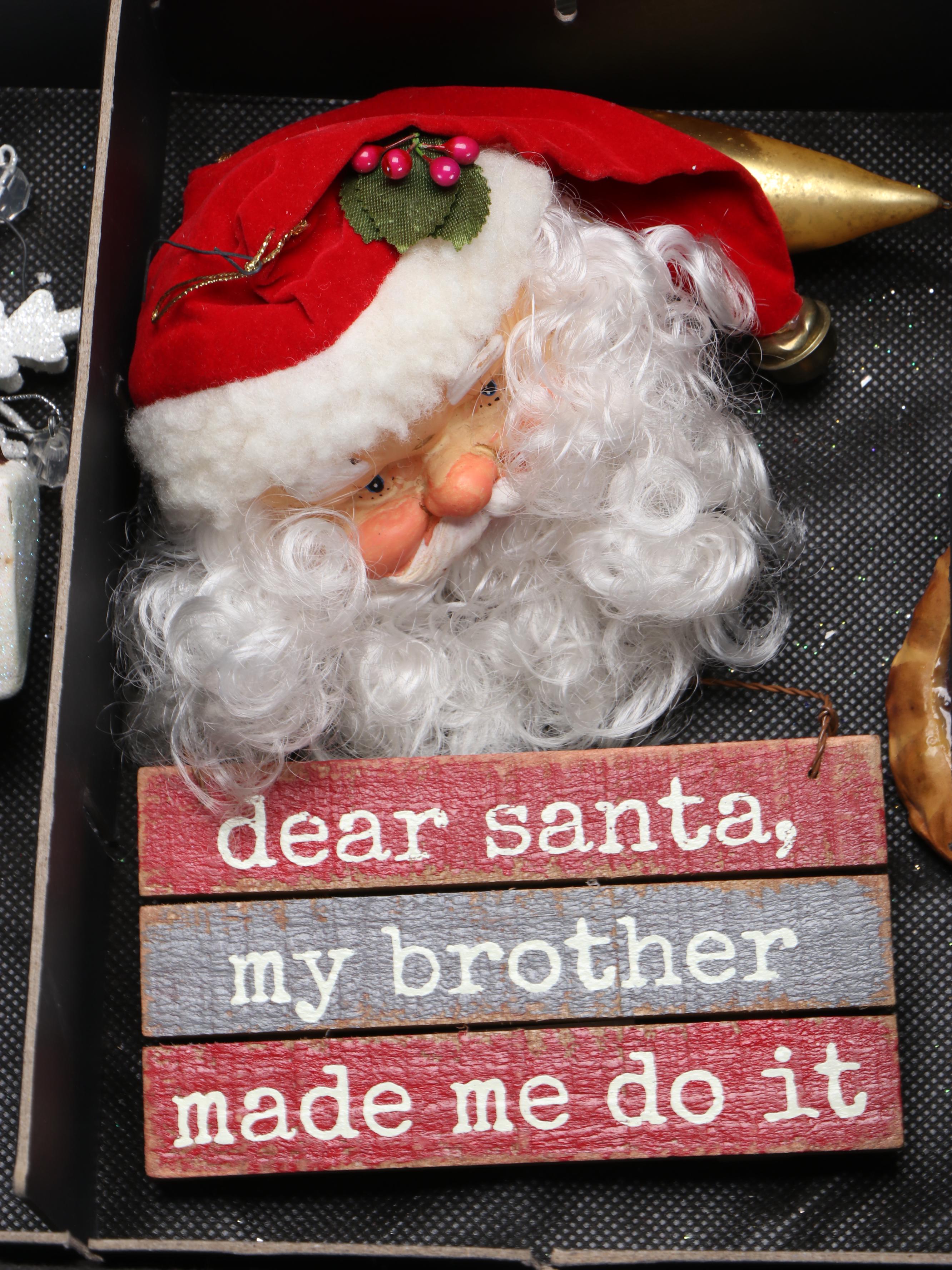 Kurt S. Adler Wood Christmas Ornaments with Glass Ornaments and More