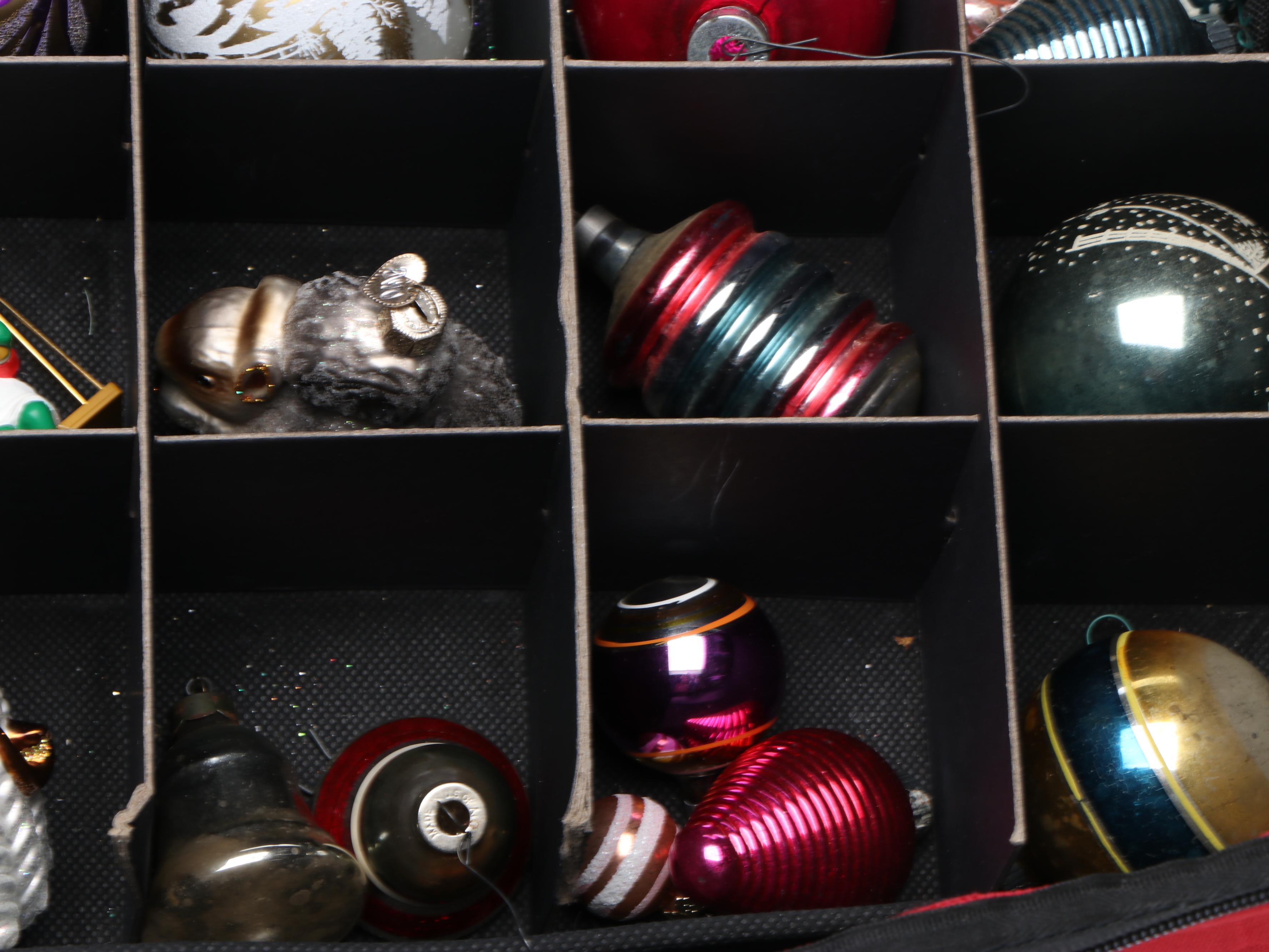 Kurt S. Adler Wood Christmas Ornaments with Glass Ornaments and More