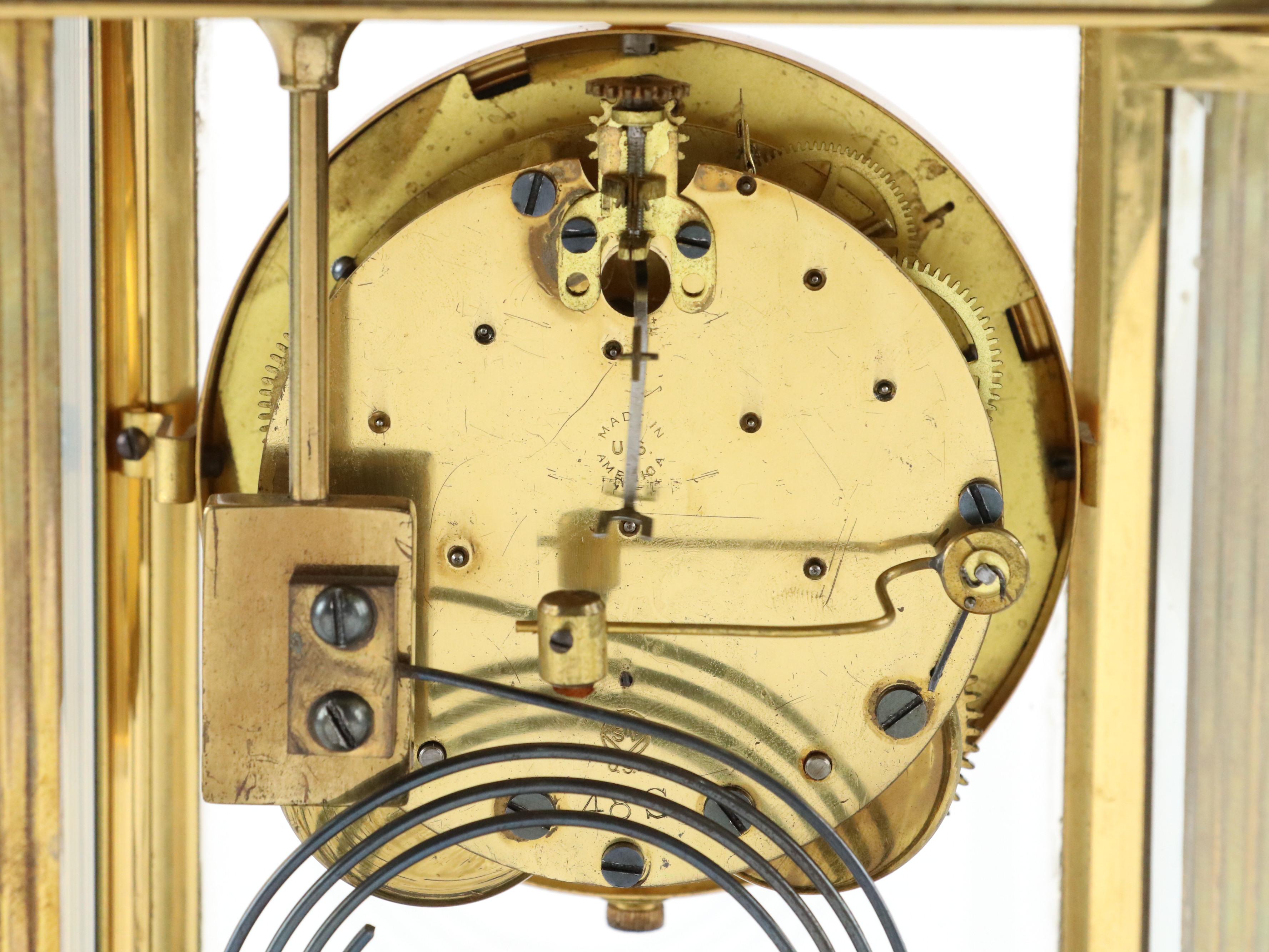Seth Thomas Brass and Crystal Regulator Clock, Early 20th C.