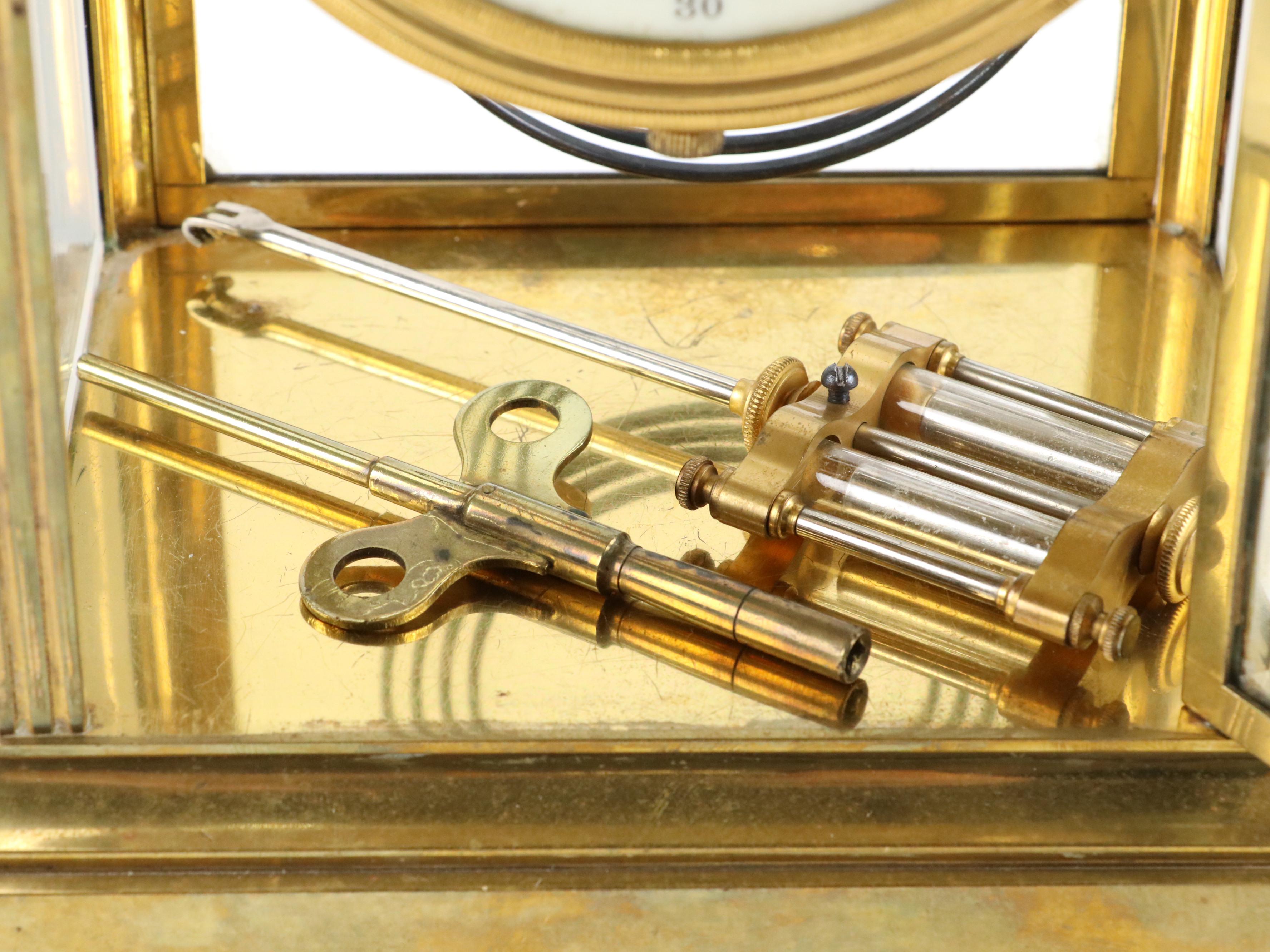 Seth Thomas Brass and Crystal Regulator Clock, Early 20th C.