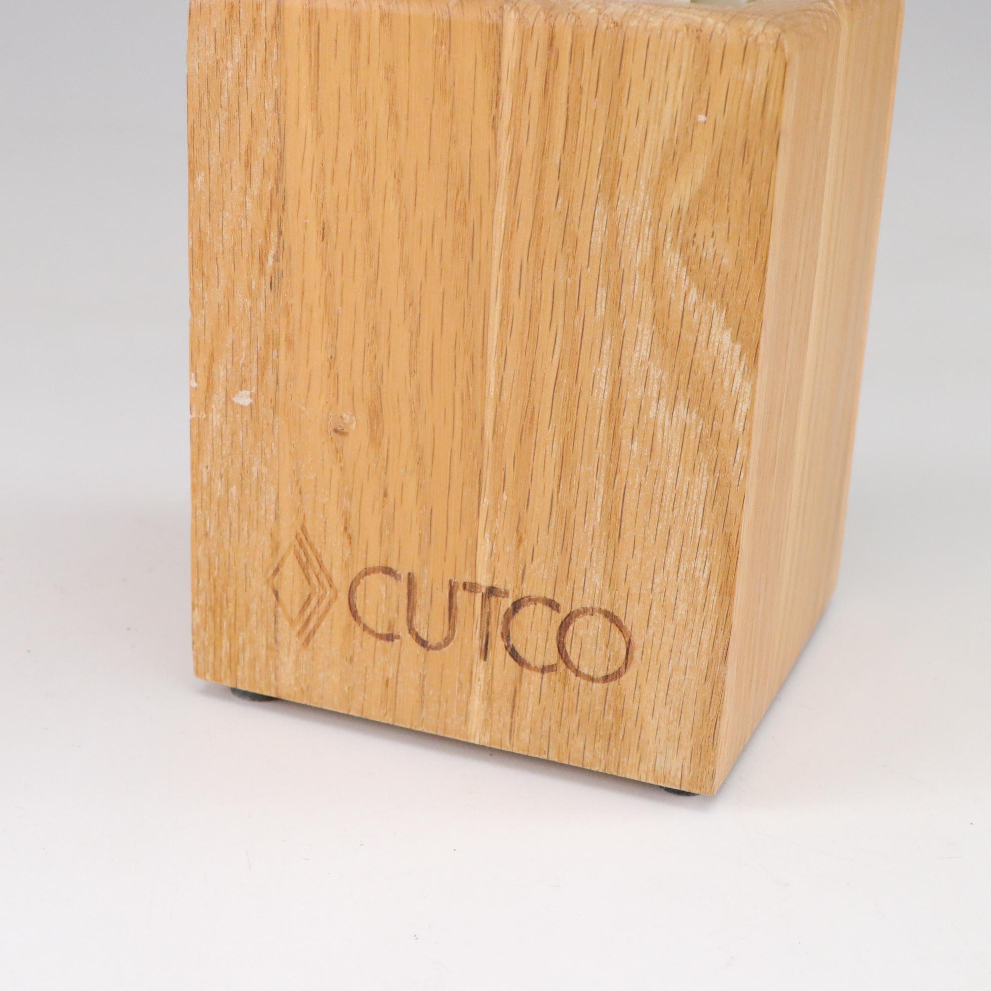 Cutco White-Handled Ten-Piece Kitchen Tool Set with Holder