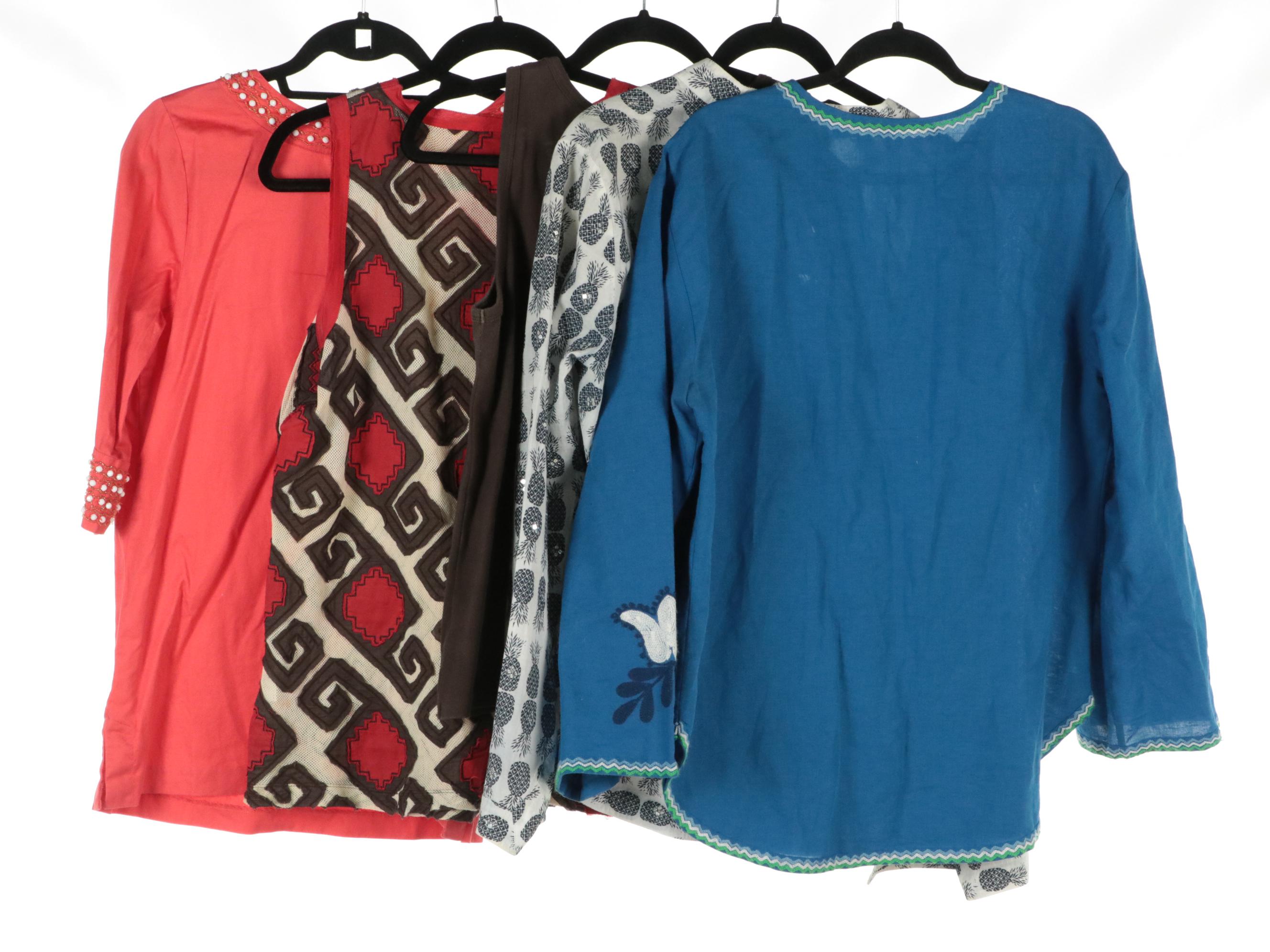 Tory Burch and Lilly Pulitzer Tunic Shirts and Sleeveless Tops