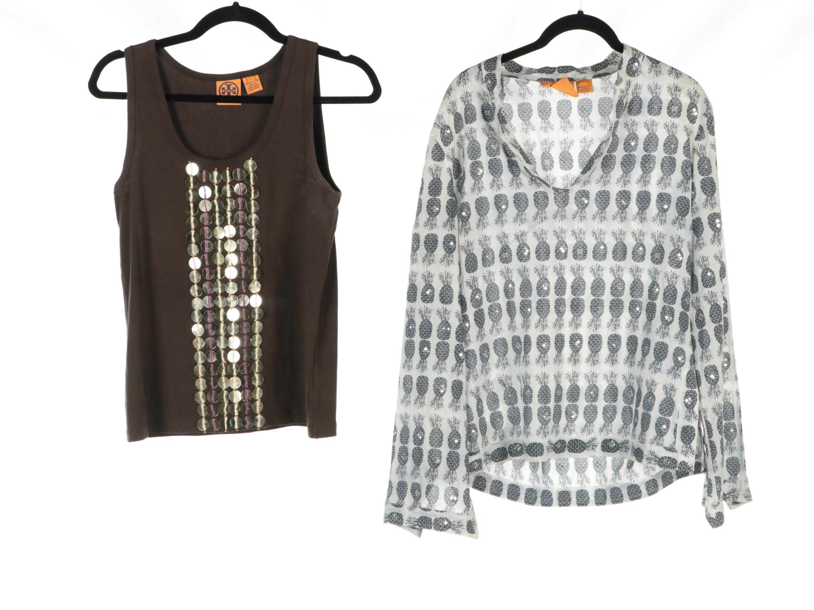 Tory Burch and Lilly Pulitzer Tunic Shirts and Sleeveless Tops