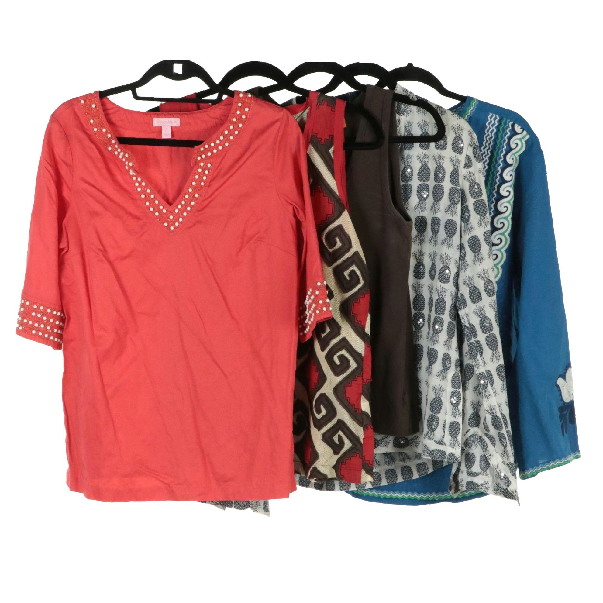 Tory Burch and Lilly Pulitzer Tunic Shirts and Sleeveless Tops