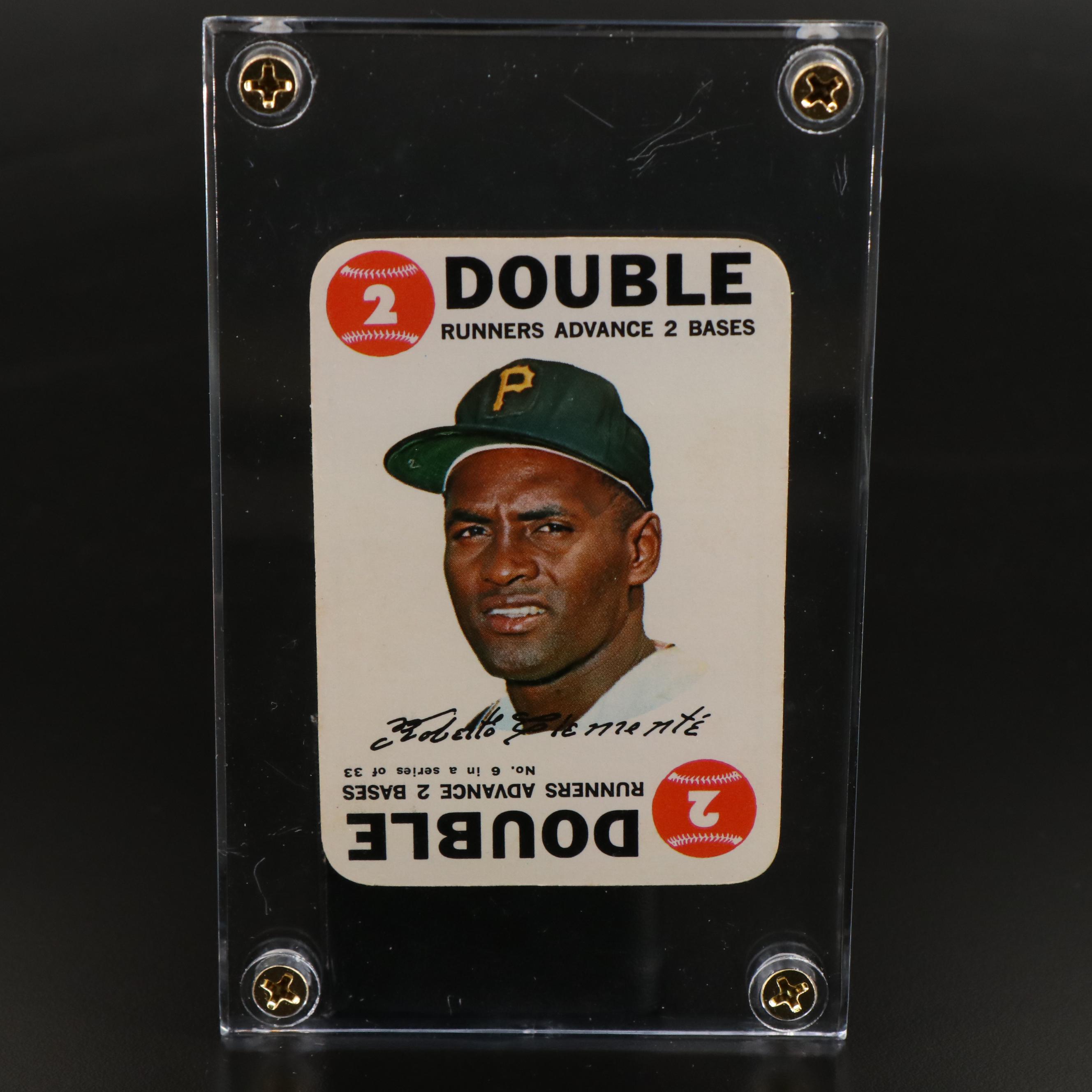 1968 Topps Game Roberto Clemente Pittsburgh Pirates Baseball Card