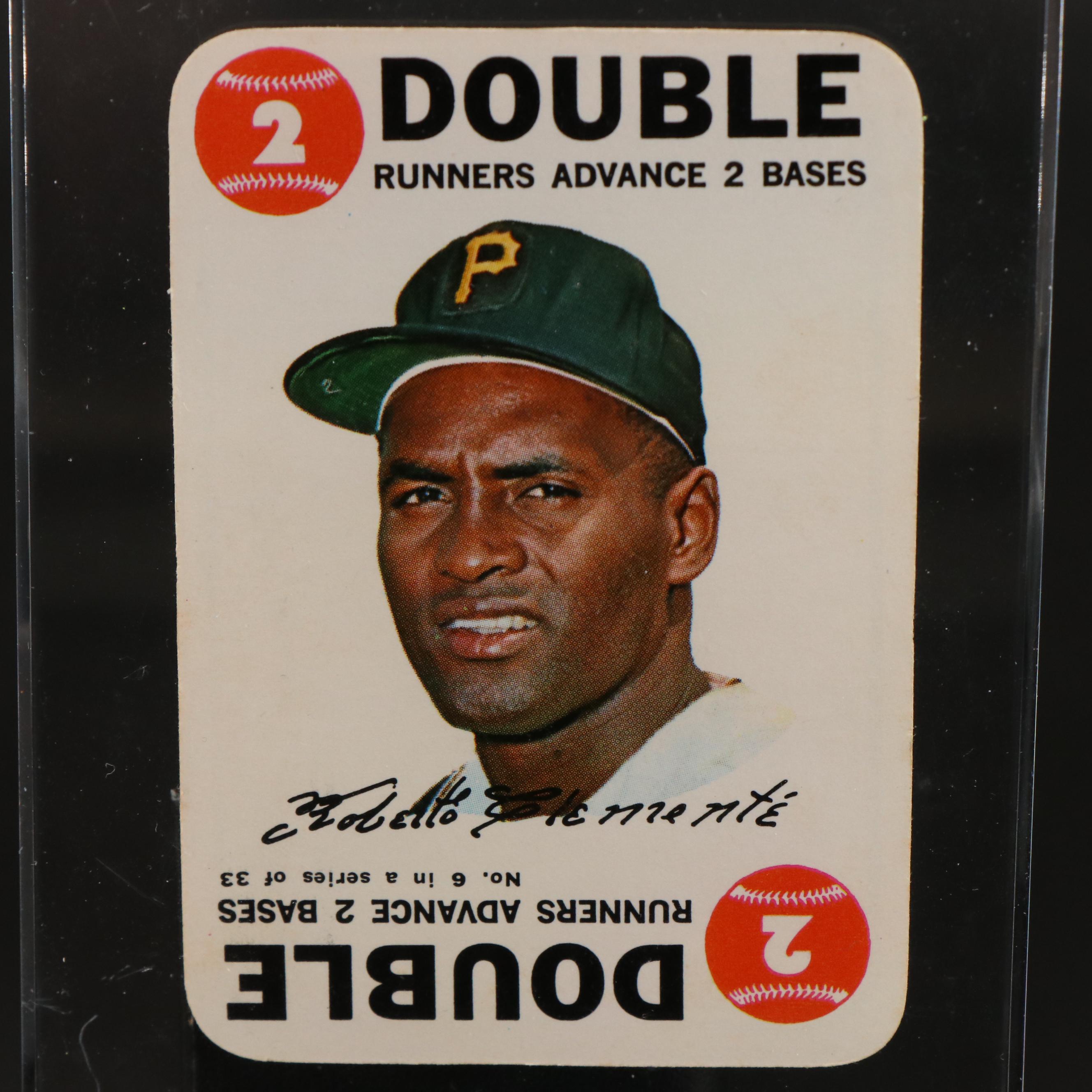 1968 Topps Game Roberto Clemente Pittsburgh Pirates Baseball Card