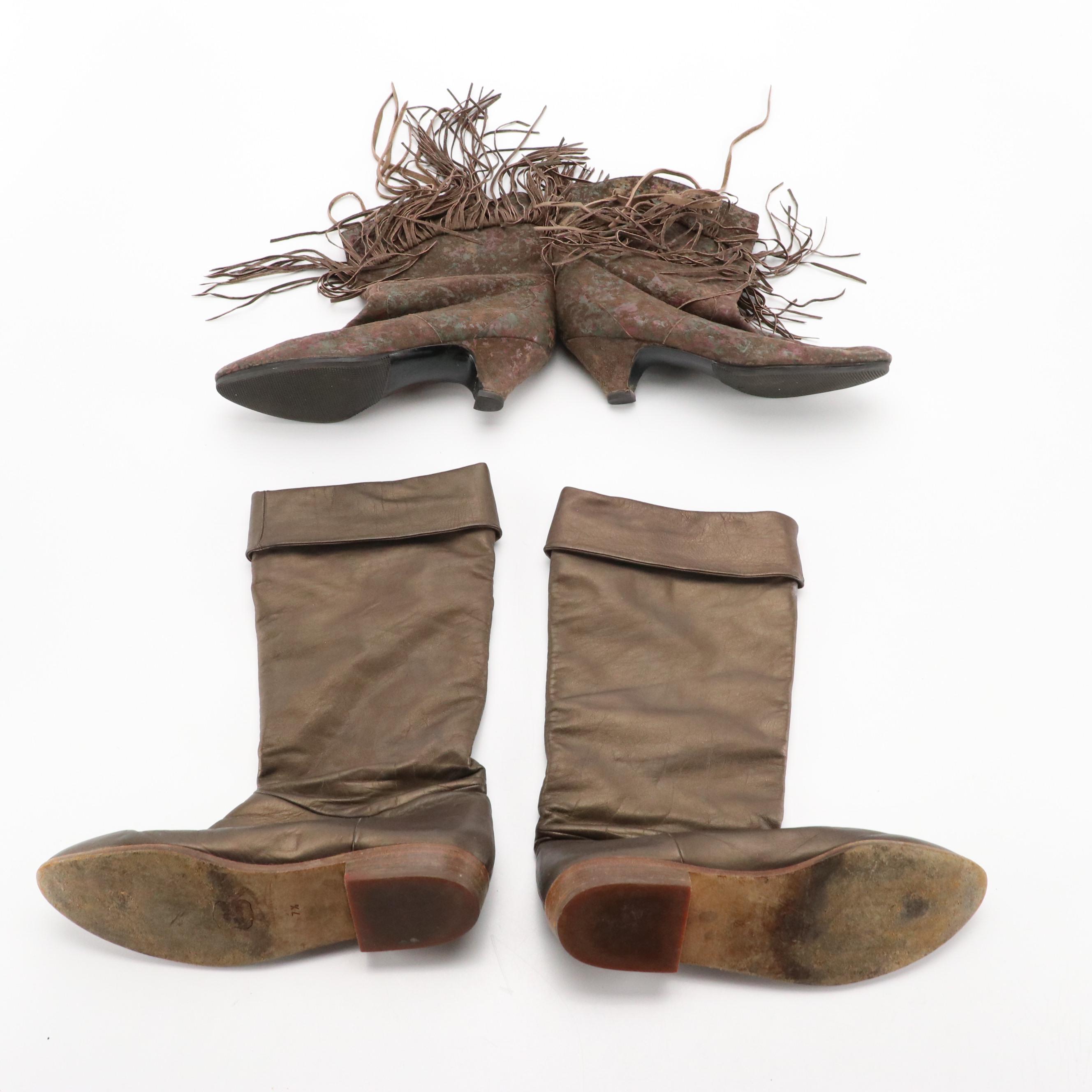 Arlene La Marca, Zalo, and Vittorio Ricci Leather Boots