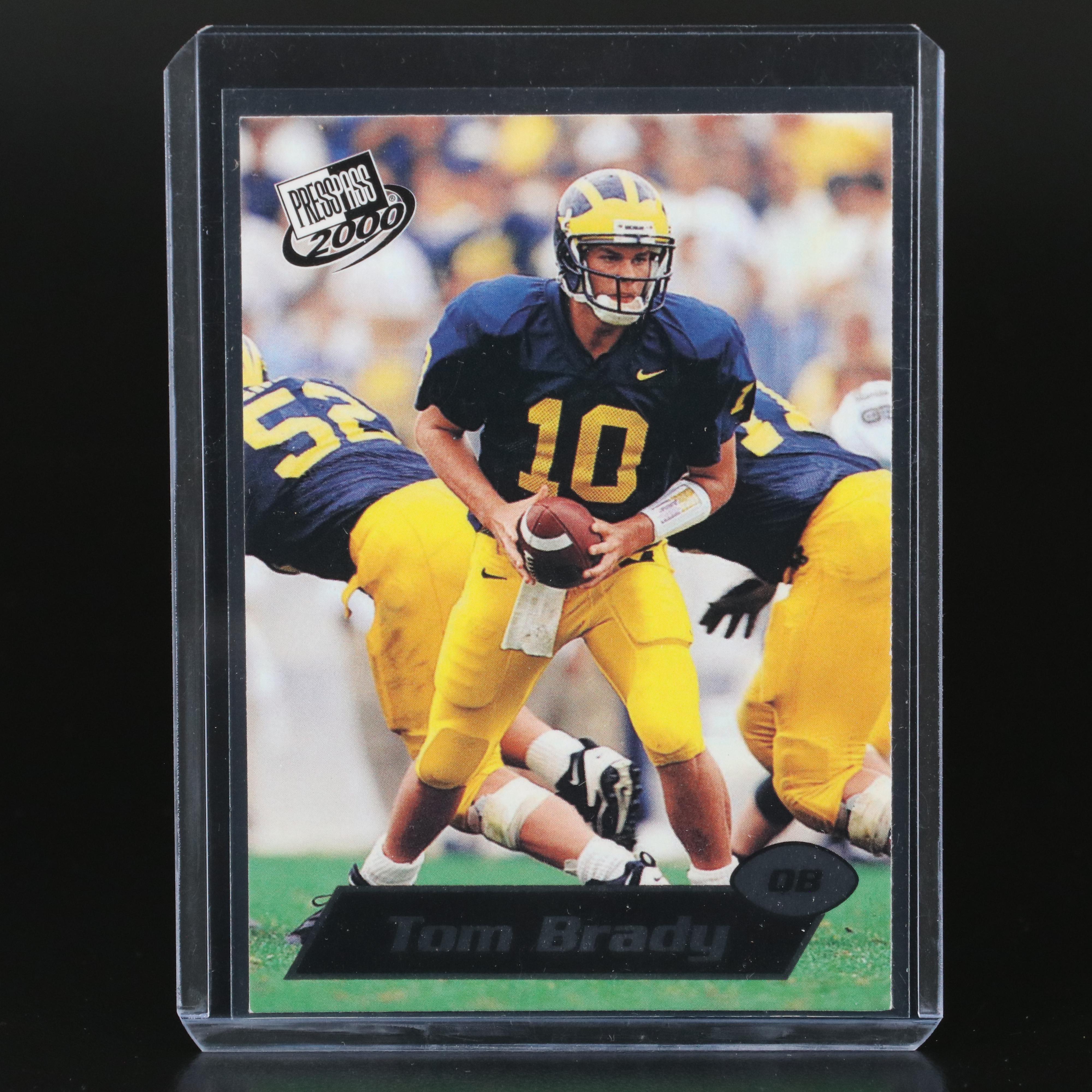 2000 Press Pass Tom Brady Rookie Football Card