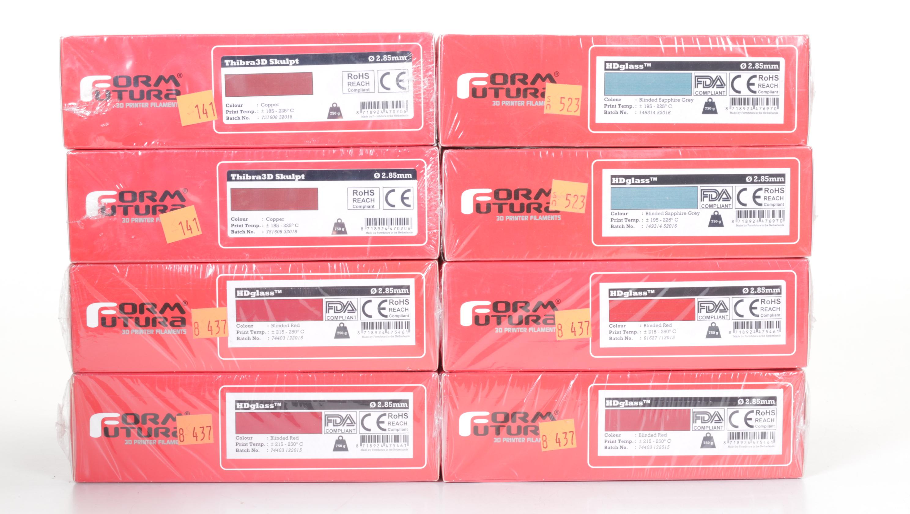 3D Printer 2.85mm HDglass & Thibra3D Skulpt Filament by Form Futura