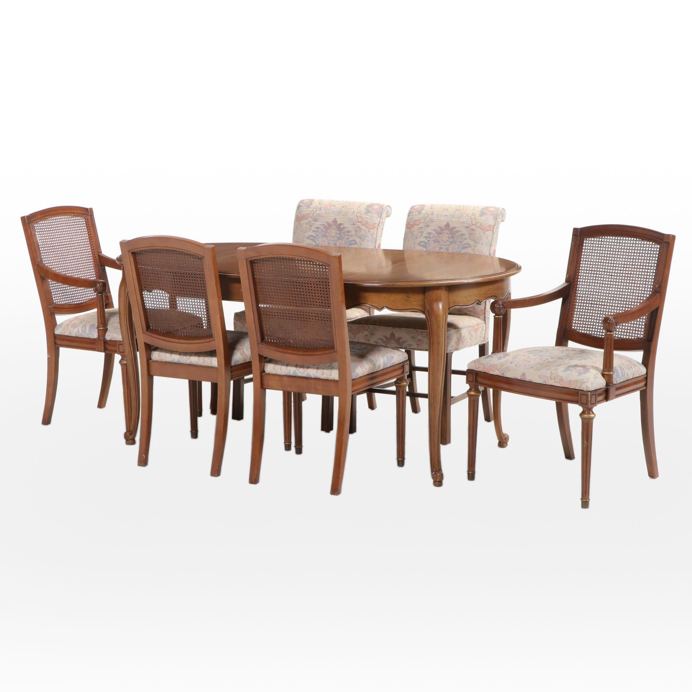 Seven-Piece French Provincial Style Dining Set