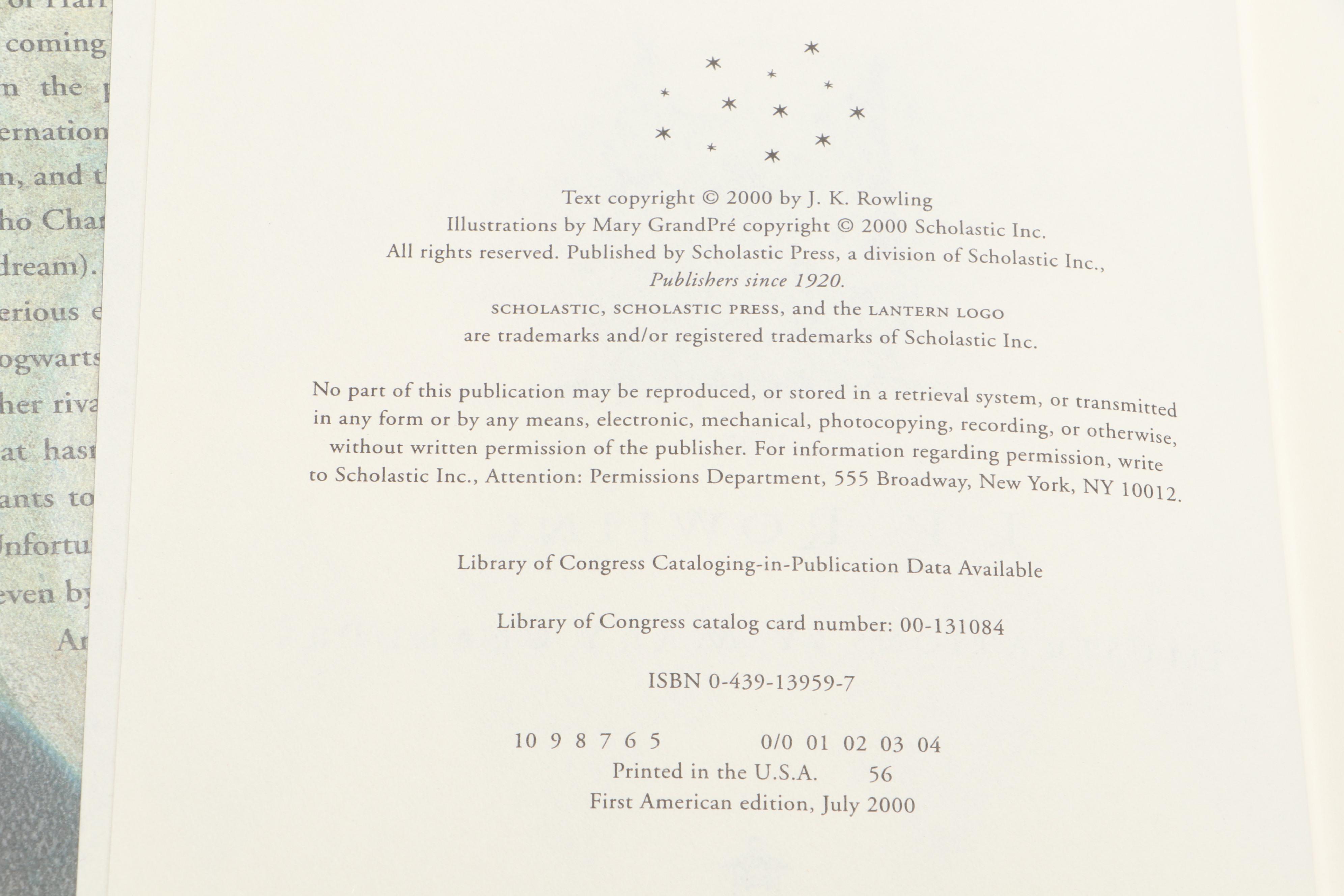 First American Edition "Harry Potter" Complete Series by J. K. Rowling