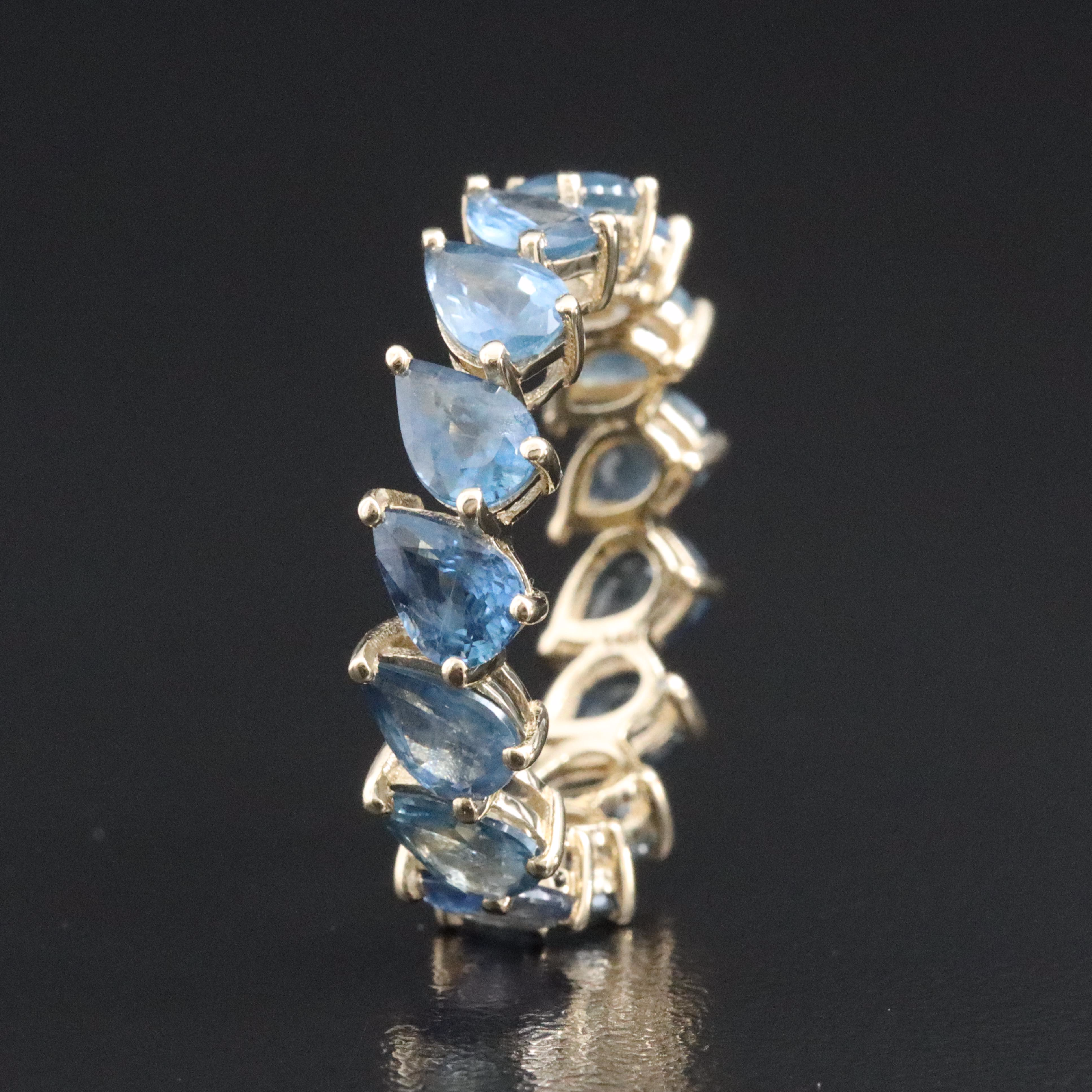 14K Sapphire Eternity Band