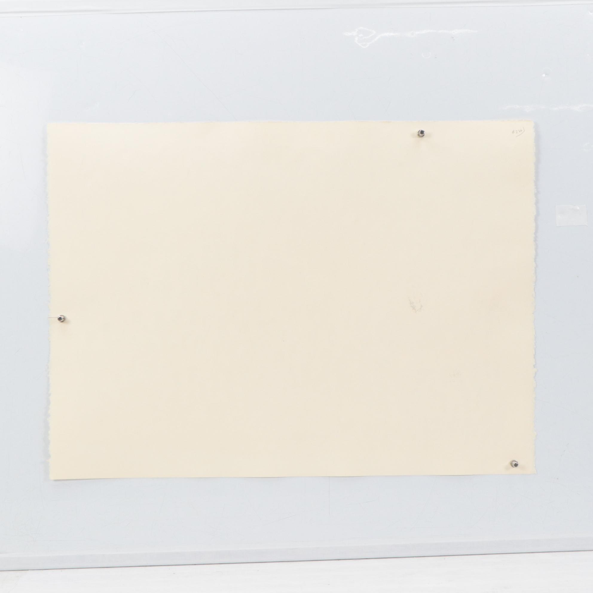 Jack Meanwell Modern Abstract Watercolor Painting, 1982