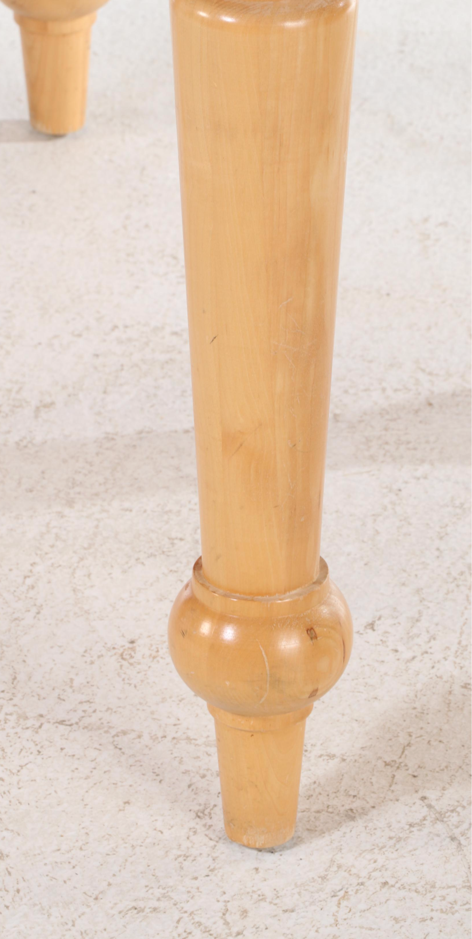 Walter of Wabash Colonial Style Dining Table and Six Windsor Chairs