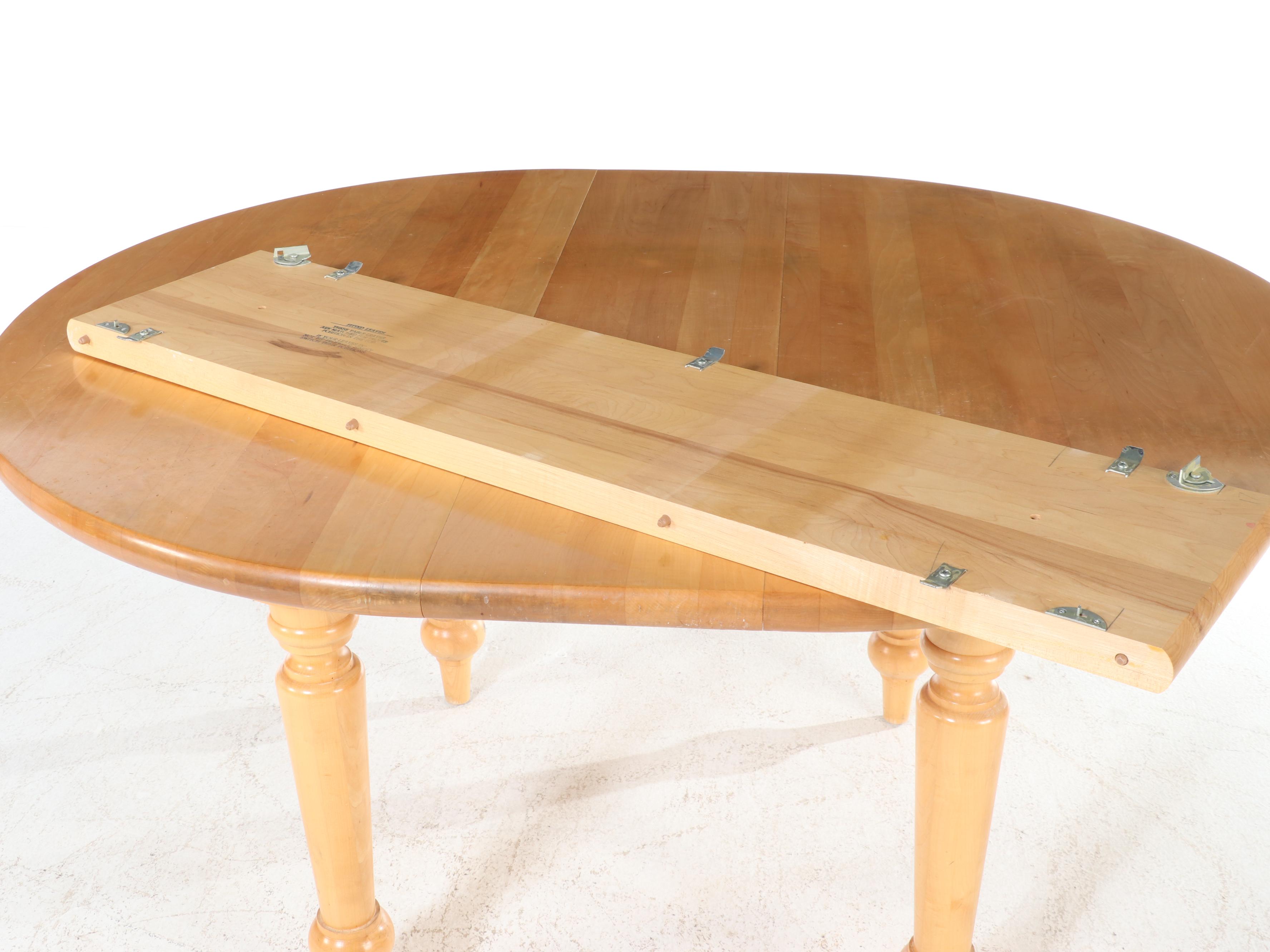 Walter of Wabash Colonial Style Dining Table and Six Windsor Chairs