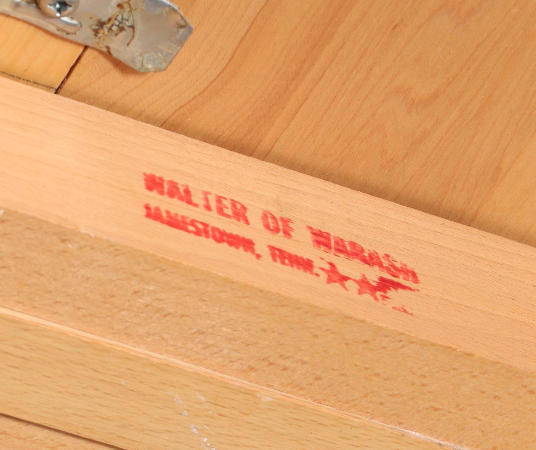 Walter of Wabash Colonial Style Dining Table and Six Windsor Chairs