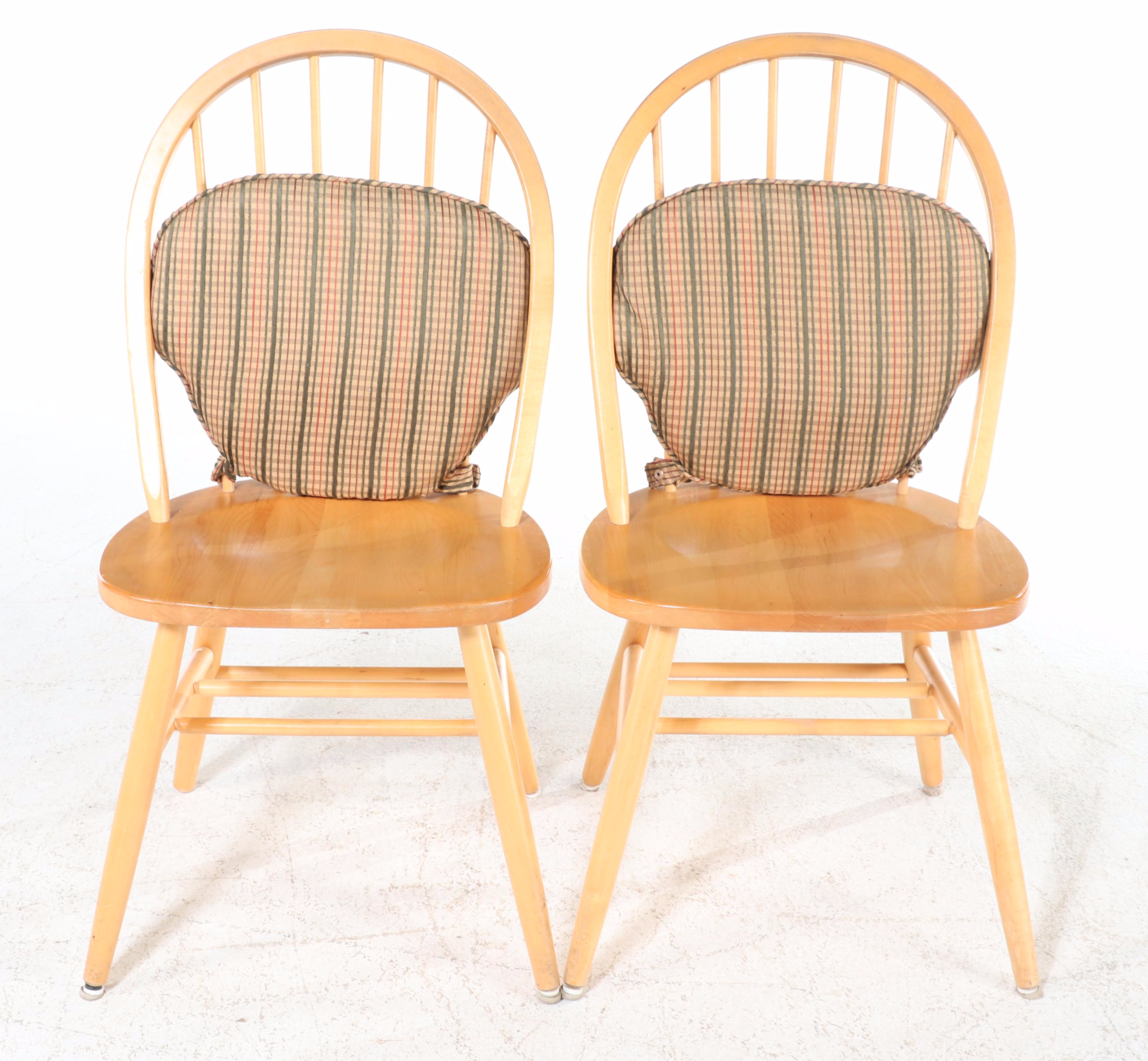 Walter of Wabash Colonial Style Dining Table and Six Windsor Chairs