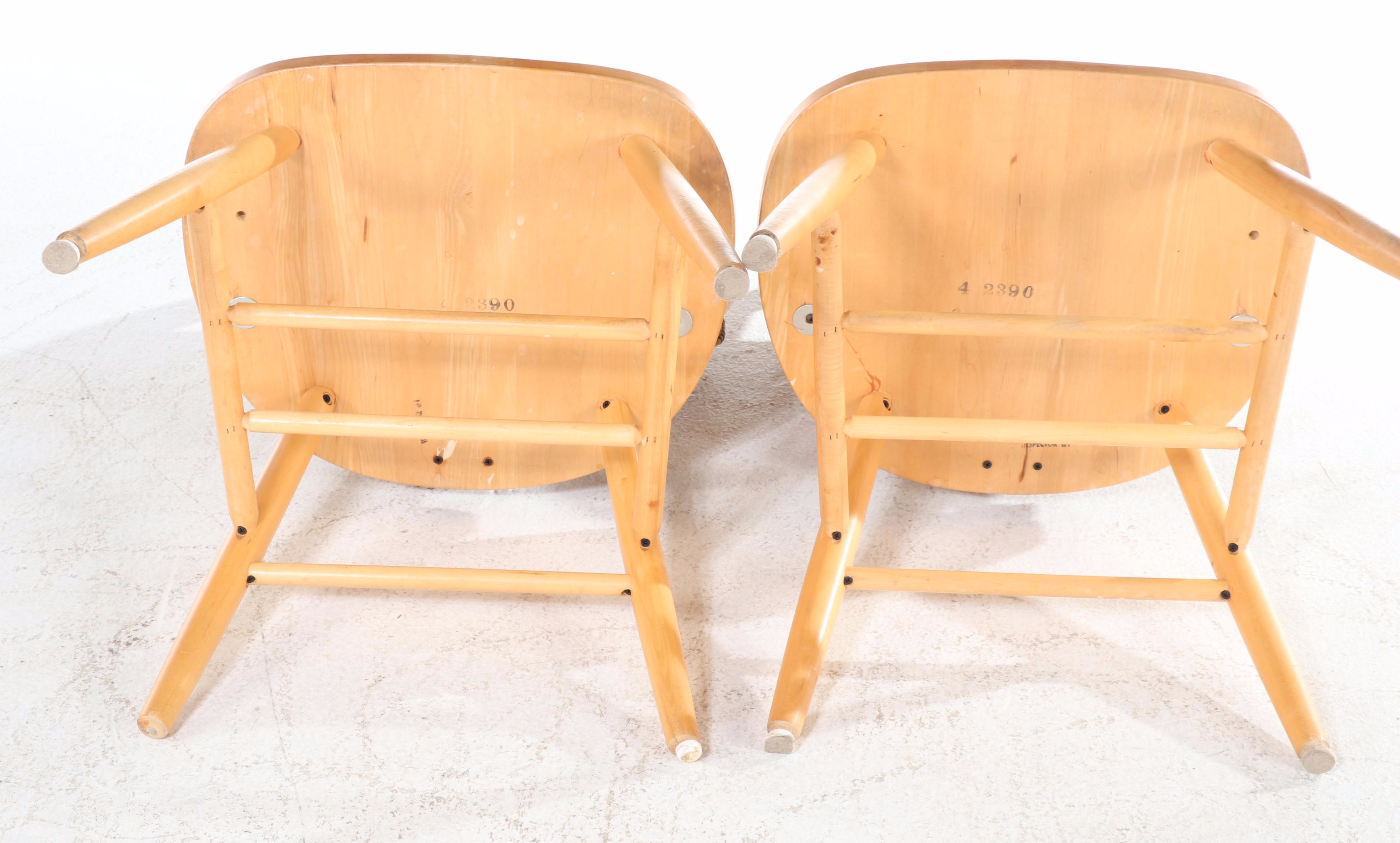 Walter of Wabash Colonial Style Dining Table and Six Windsor Chairs