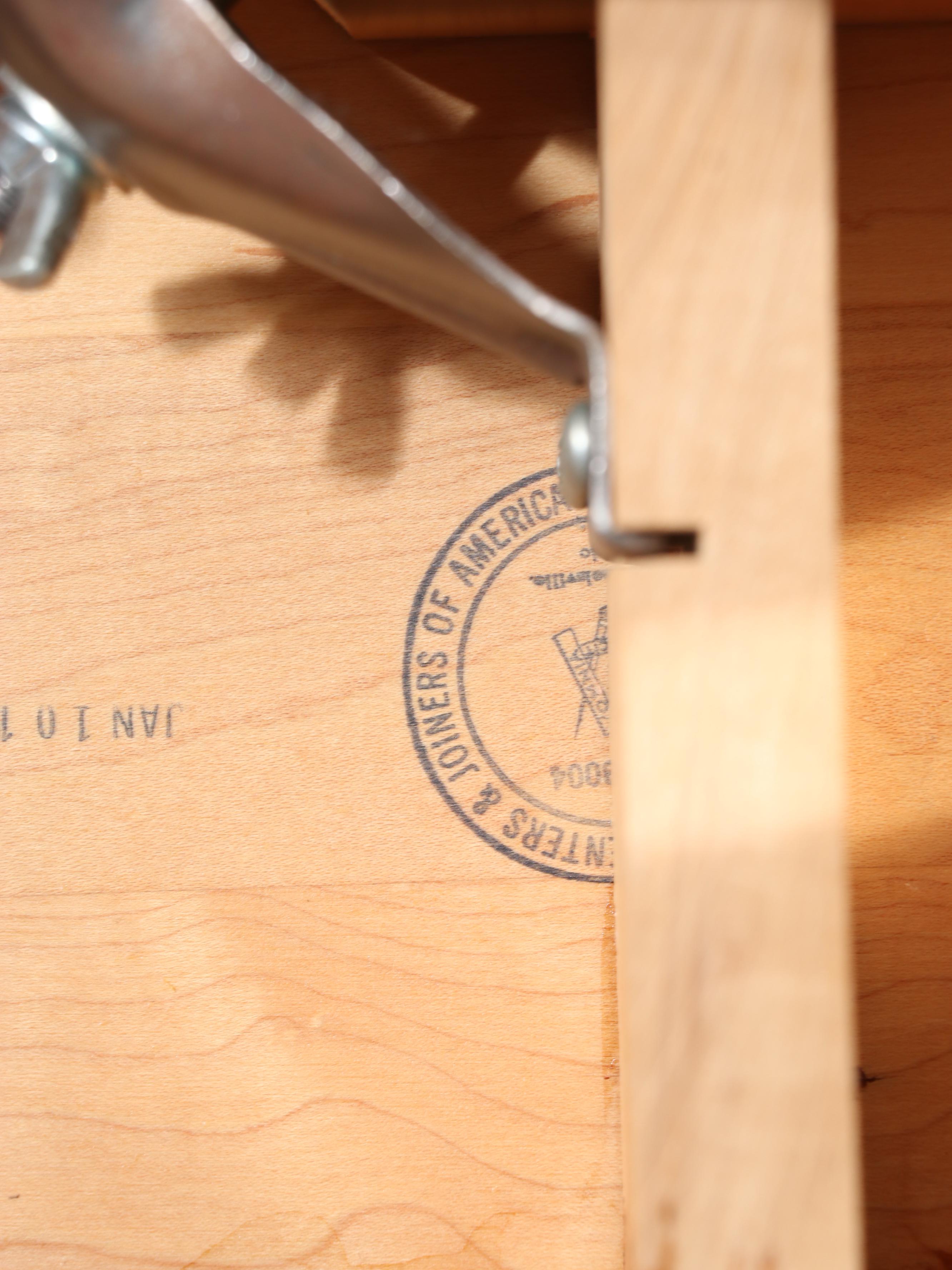 Walter of Wabash Colonial Style Dining Table and Six Windsor Chairs