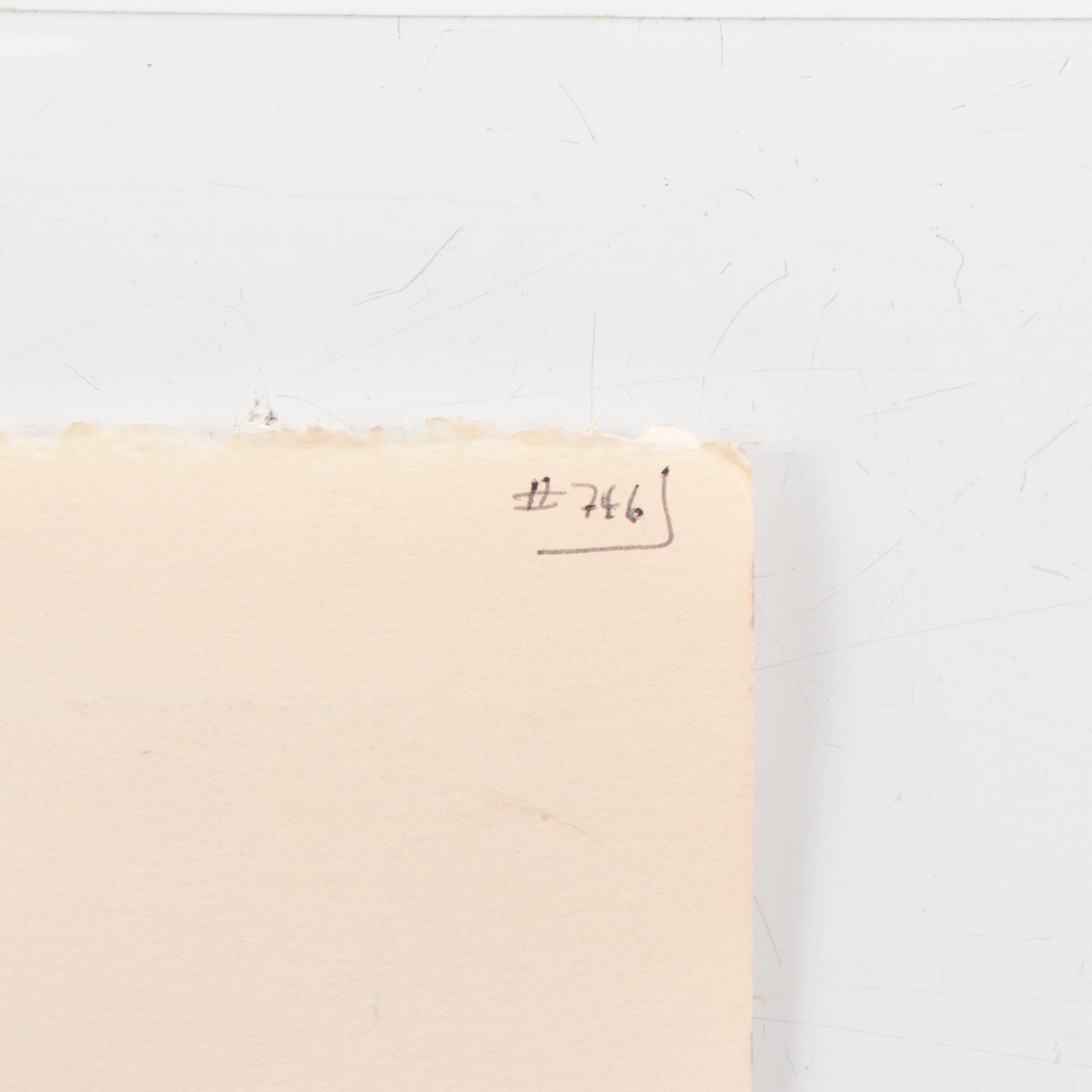 Jack Meanwell Modern Floral Watercolor Painting, 1980