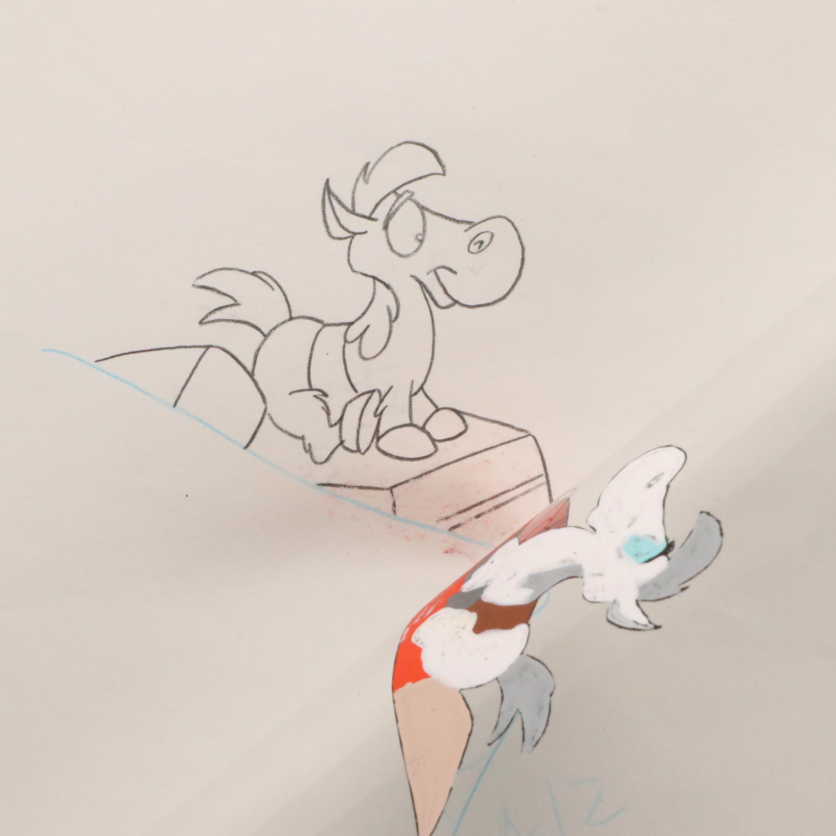 Hand-Painted Animation Sericel of Phar Fignewton from "Animaniacs"