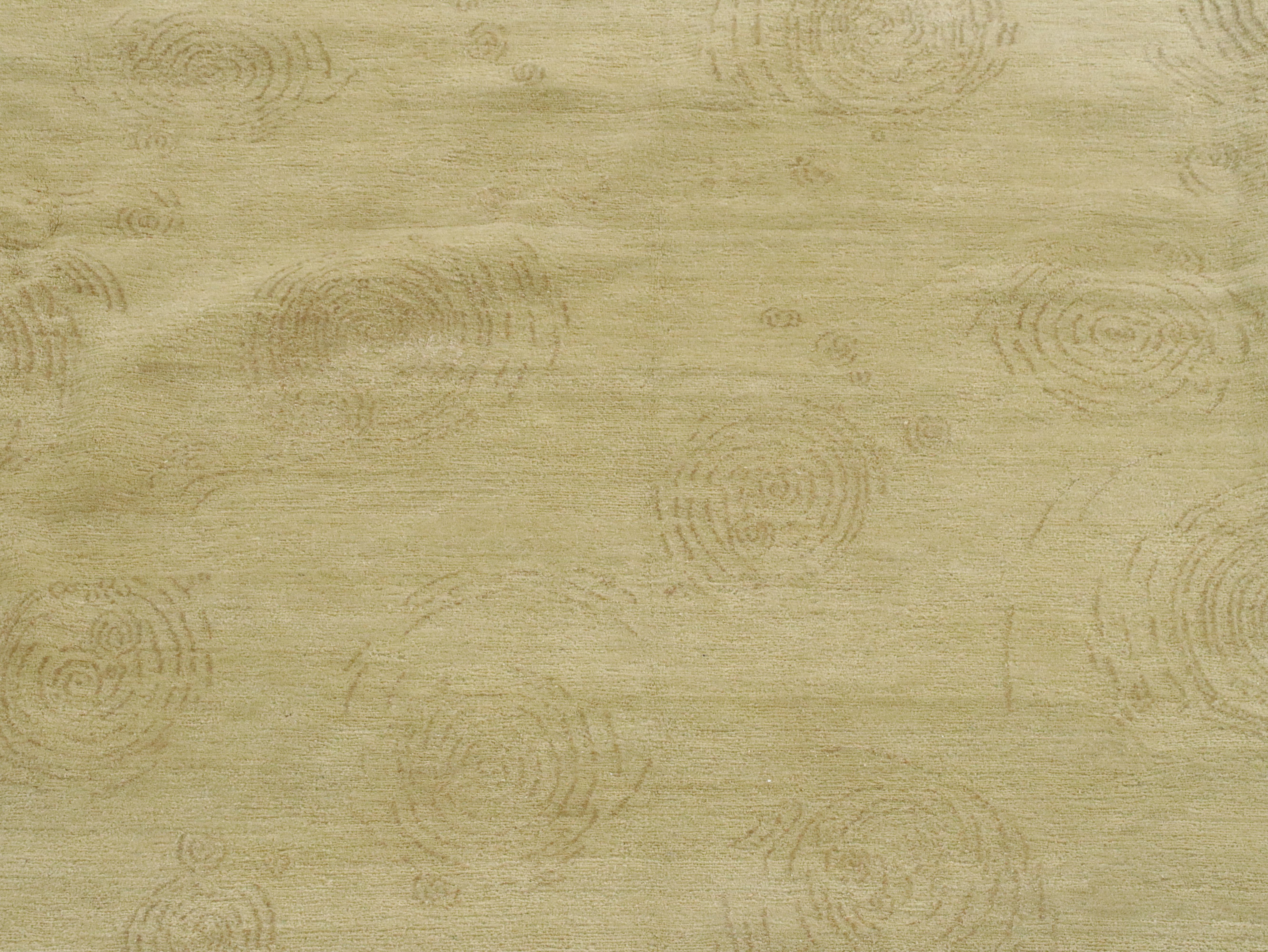 12'7 x 14'4 Hand-Knotted Lapchi "Carp Pond" Room Sized Rug