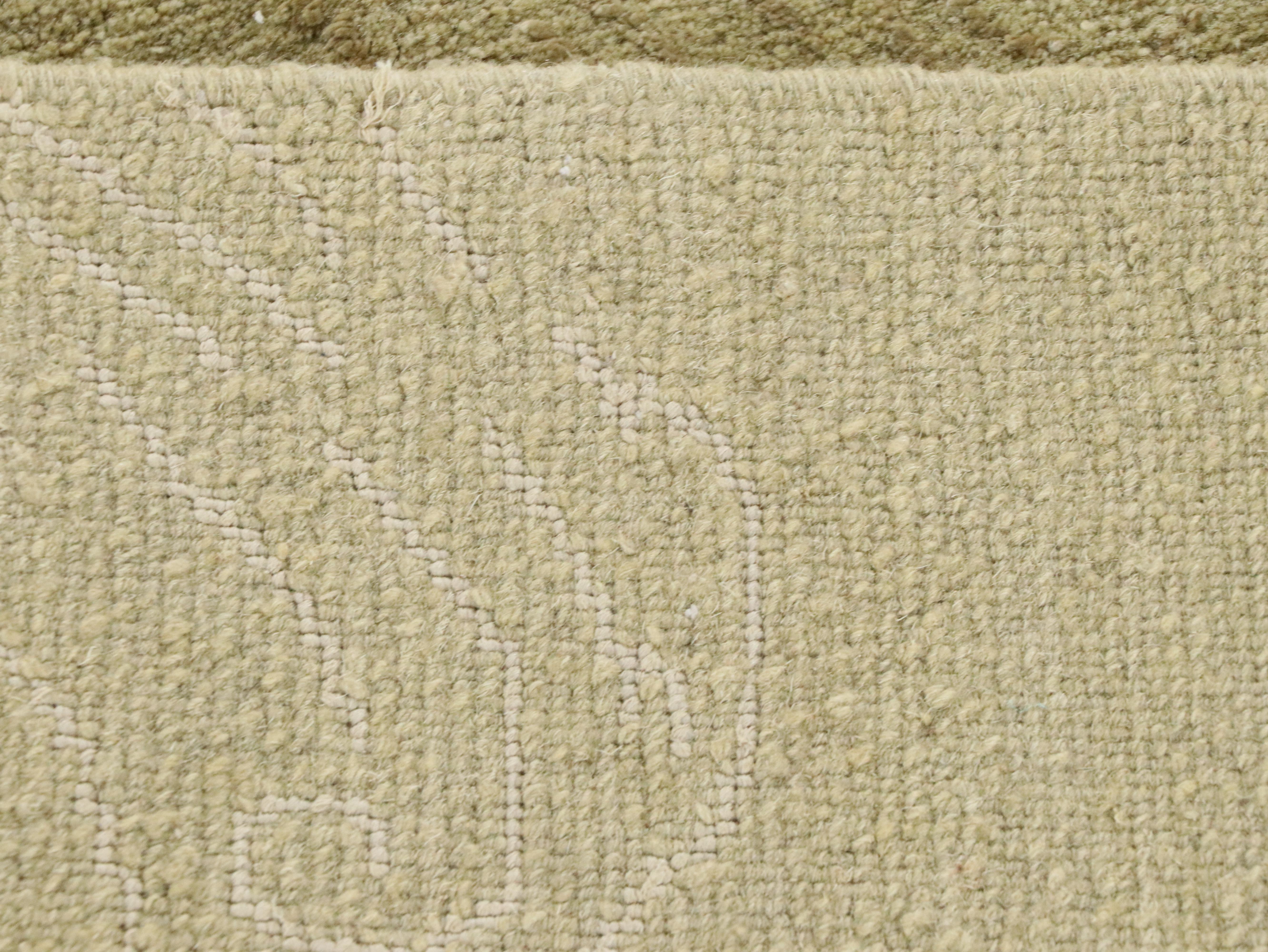 12'7 x 14'4 Hand-Knotted Lapchi "Carp Pond" Room Sized Rug