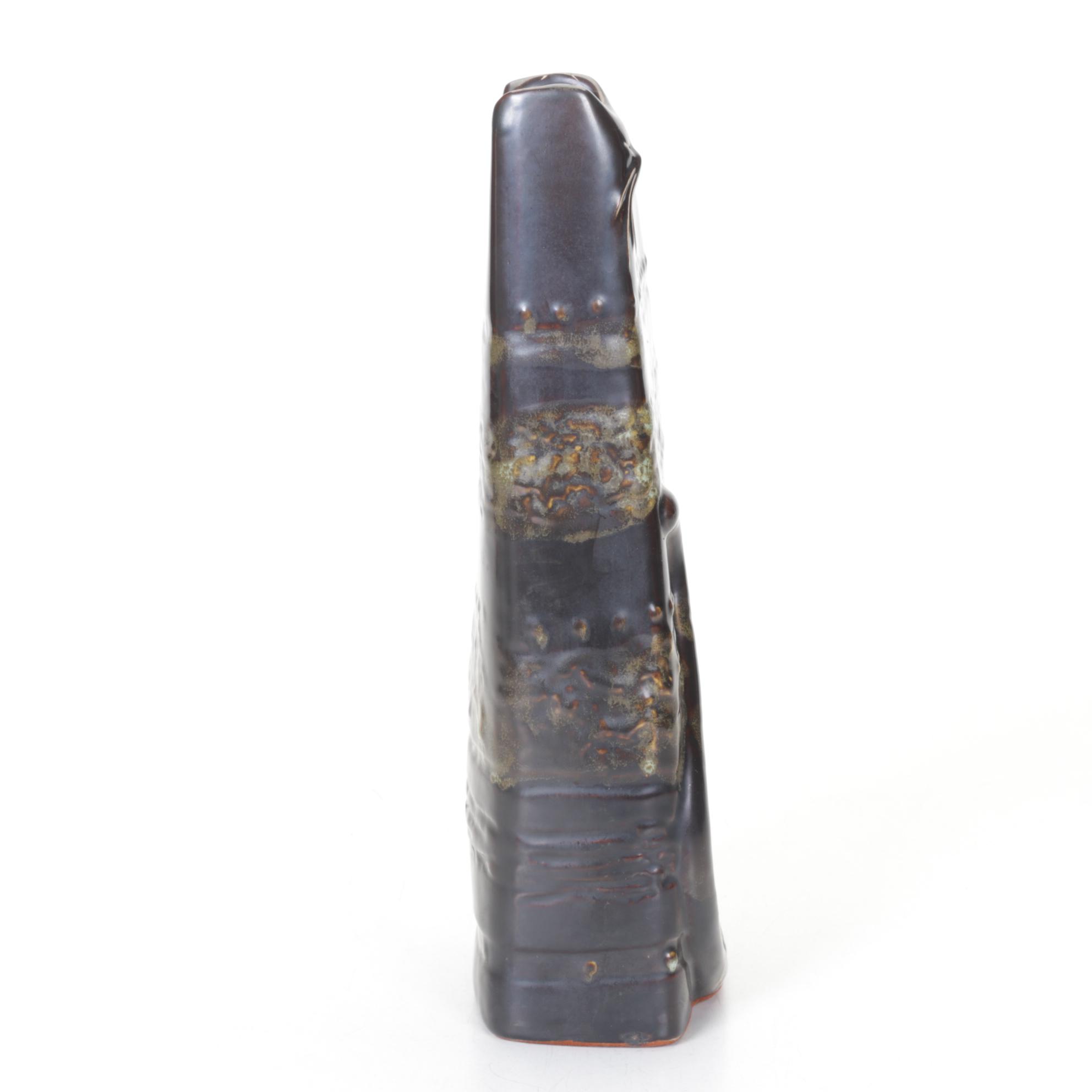 Stylized Studio Pottery Cat Vase after Govinder Nazran