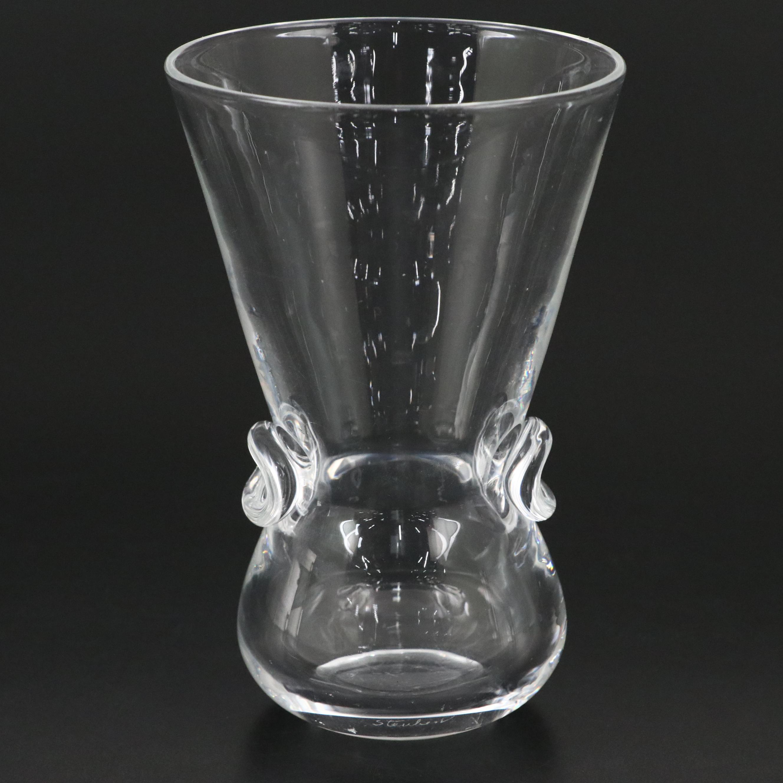 Steuben Art Glass "Signet" Vase Designed by David Hill, Mid to Late 20th Century