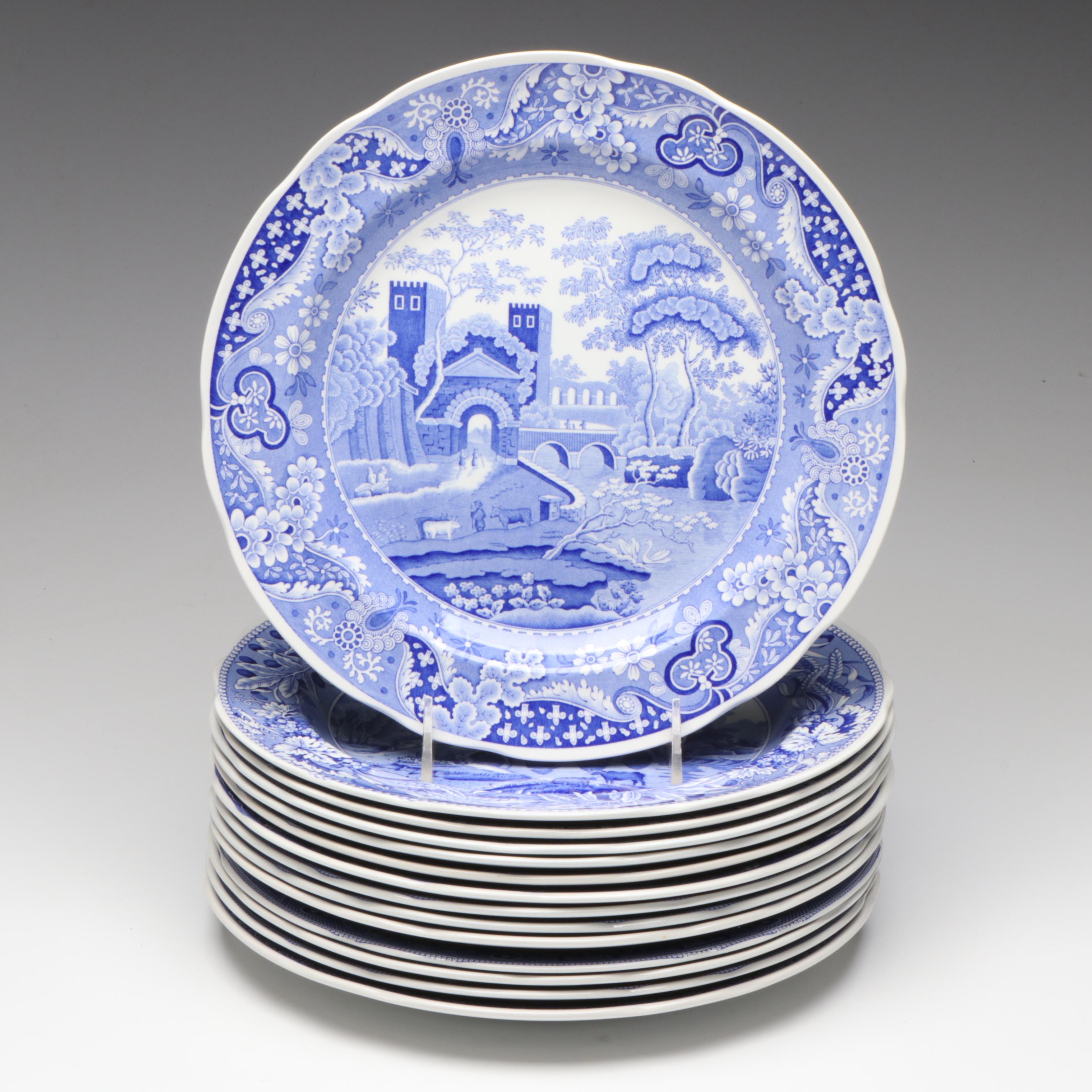 Spode Blue Room Collection Traditions Series Castle, Willow and Other Plates