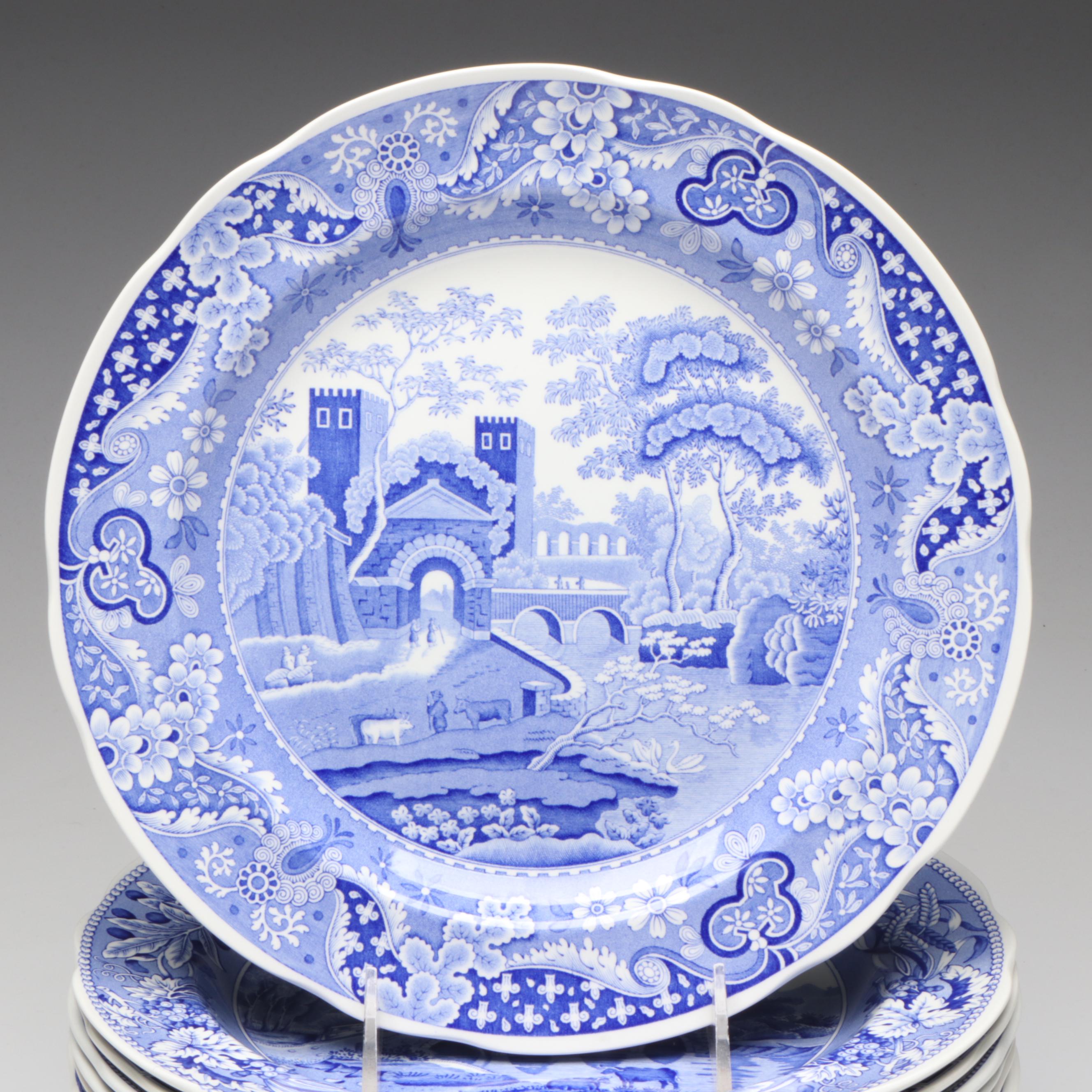 Spode Blue Room Collection Traditions Series Castle, Willow and Other Plates